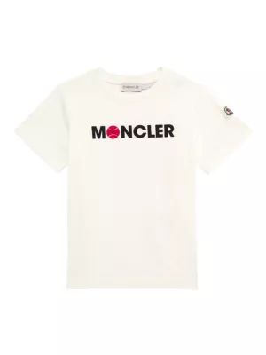 Shop Moncler Little Boy's u0026 Boy's Tennis Logo T-Shirt | Saks Fifth Avenue