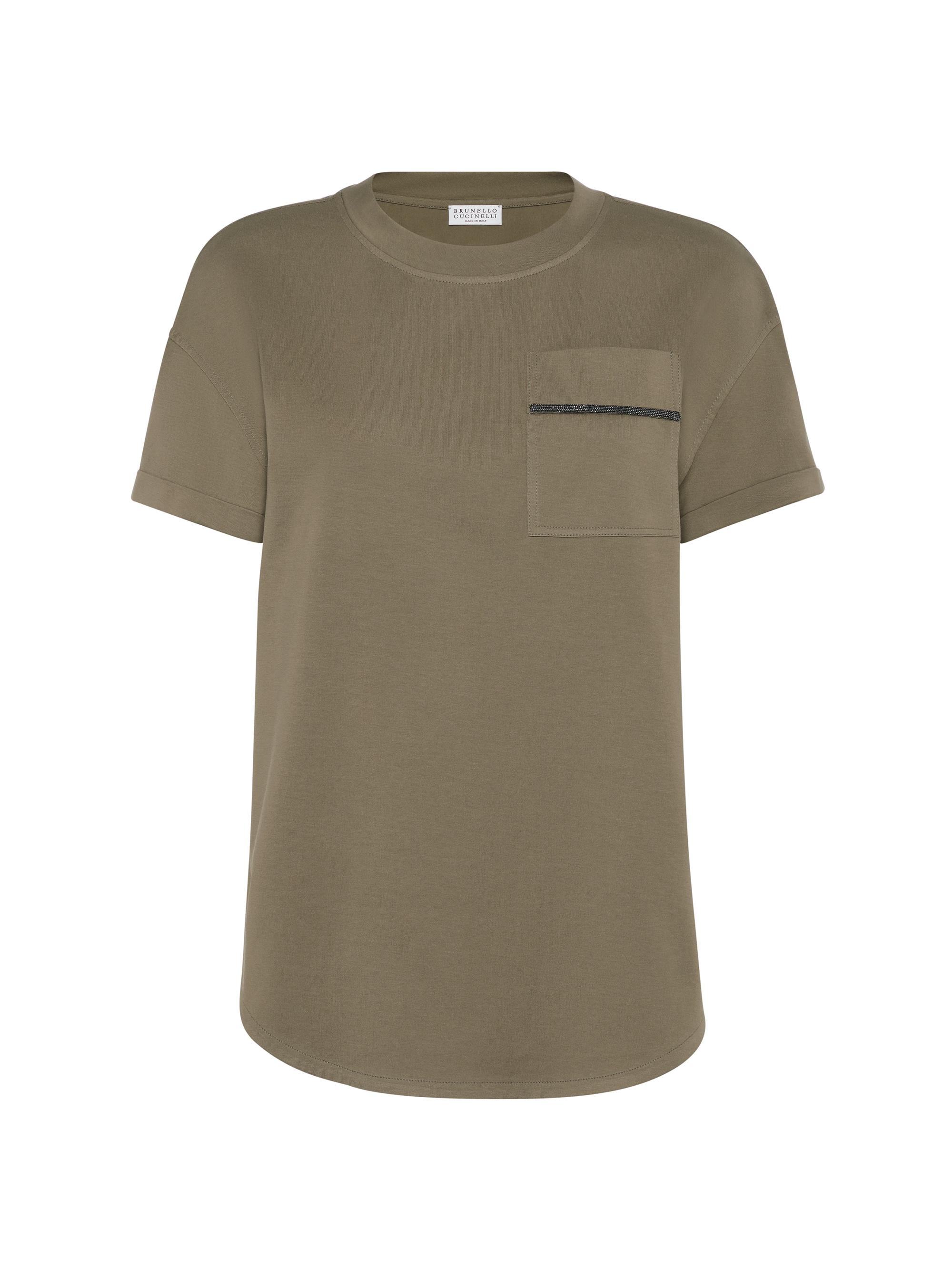 Brunello Cucinelli Women's Cotton Jersey T-Shirt - Khaki