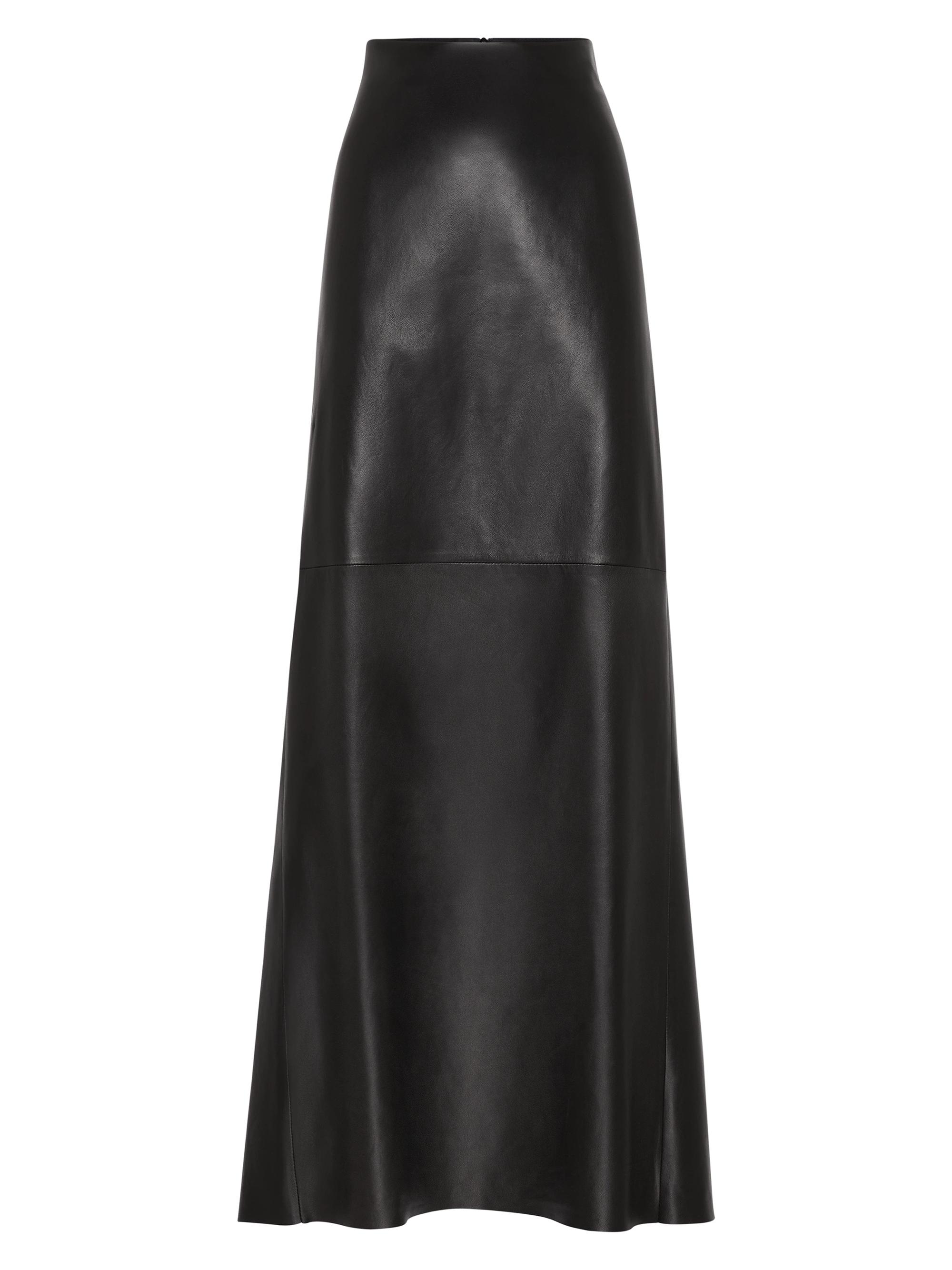 Brunello Cucinelli Women's Nappa Leather Mermaid Skirt - Black