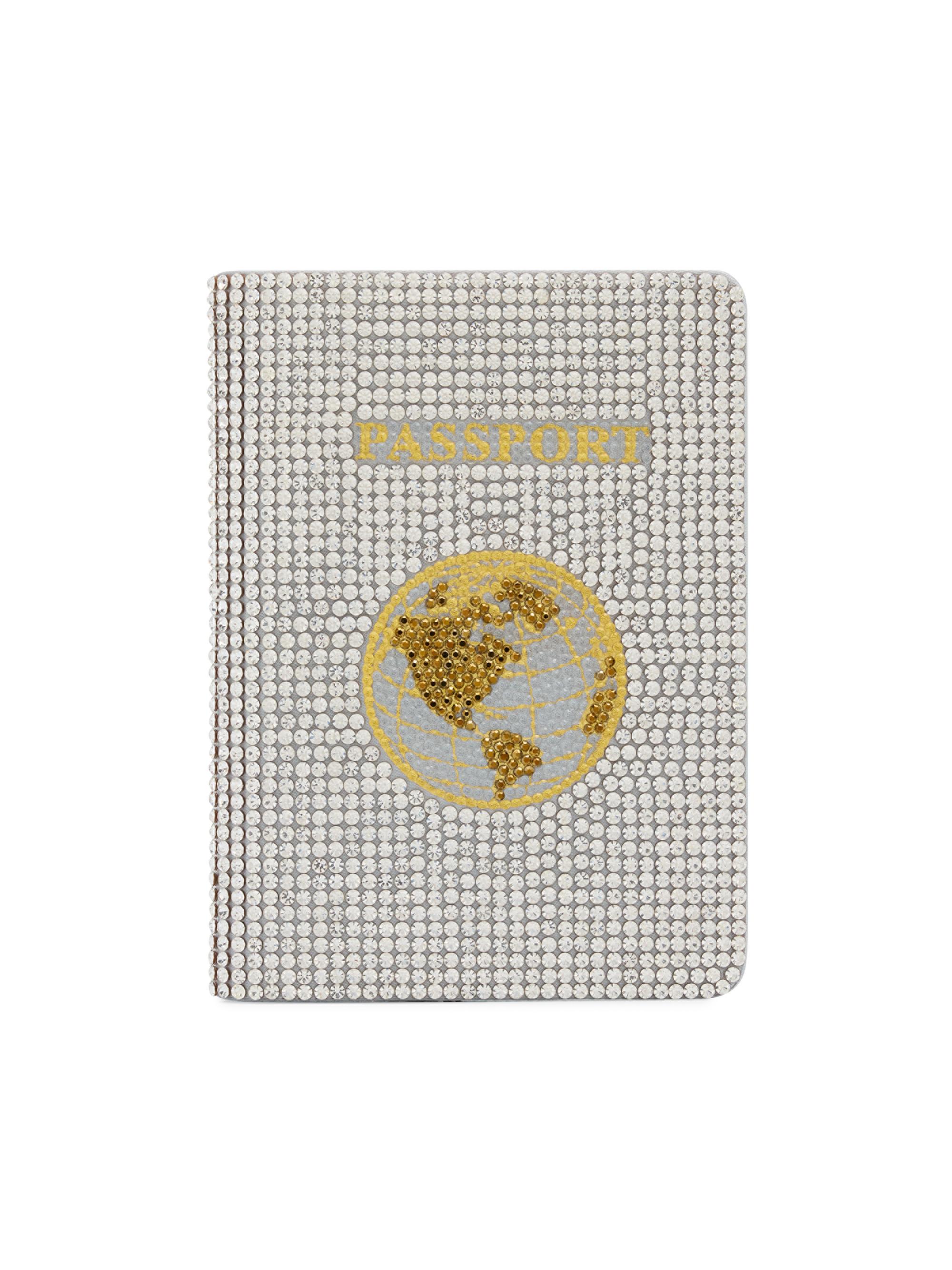 Judith Leiber Couture Women's Leather & Crystal Passport Holder - Rhine | Thumbnail 9