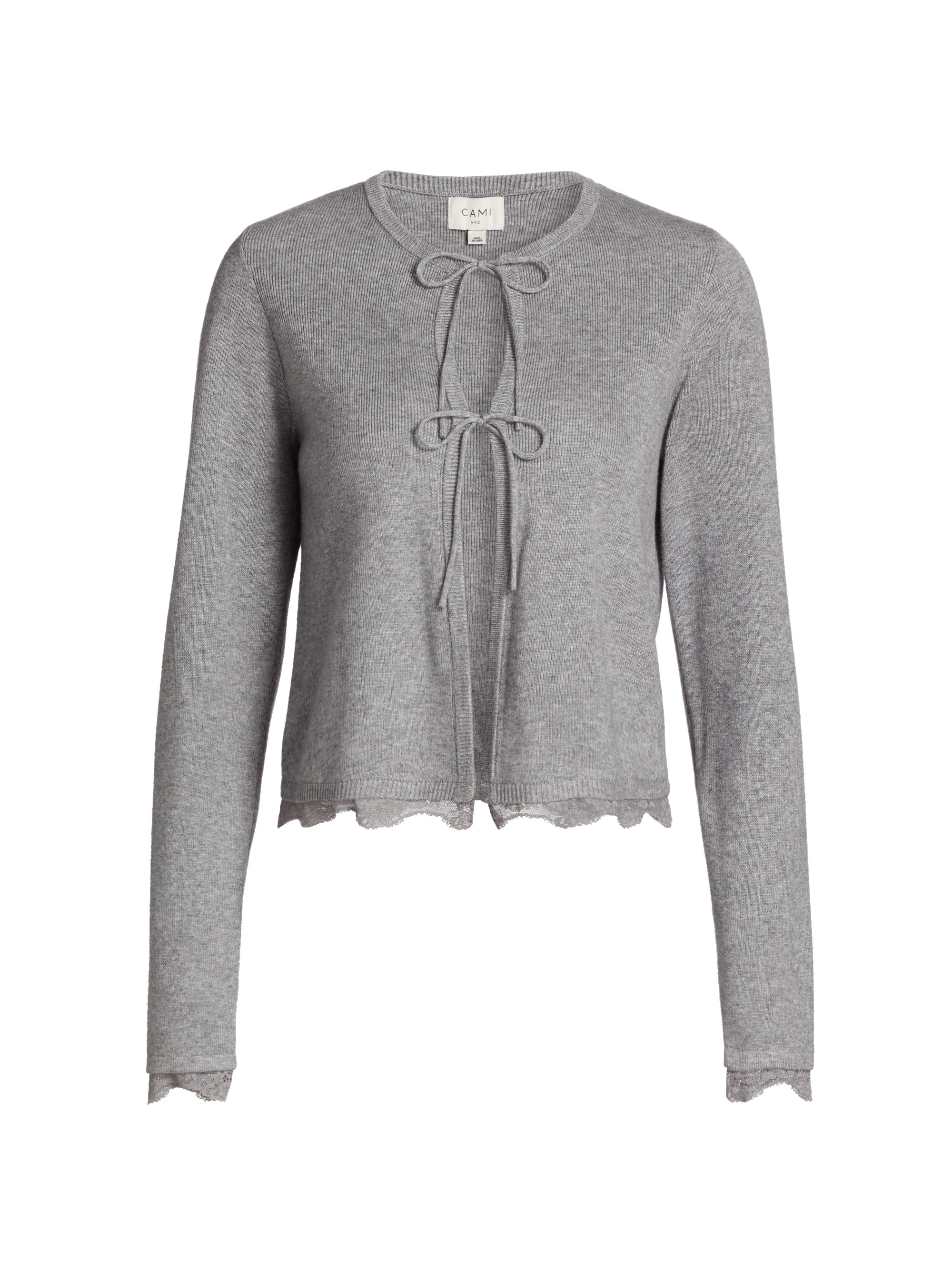 Cami NYC Women's Elaine Wool-Blend Tie Cardigan - Alloy