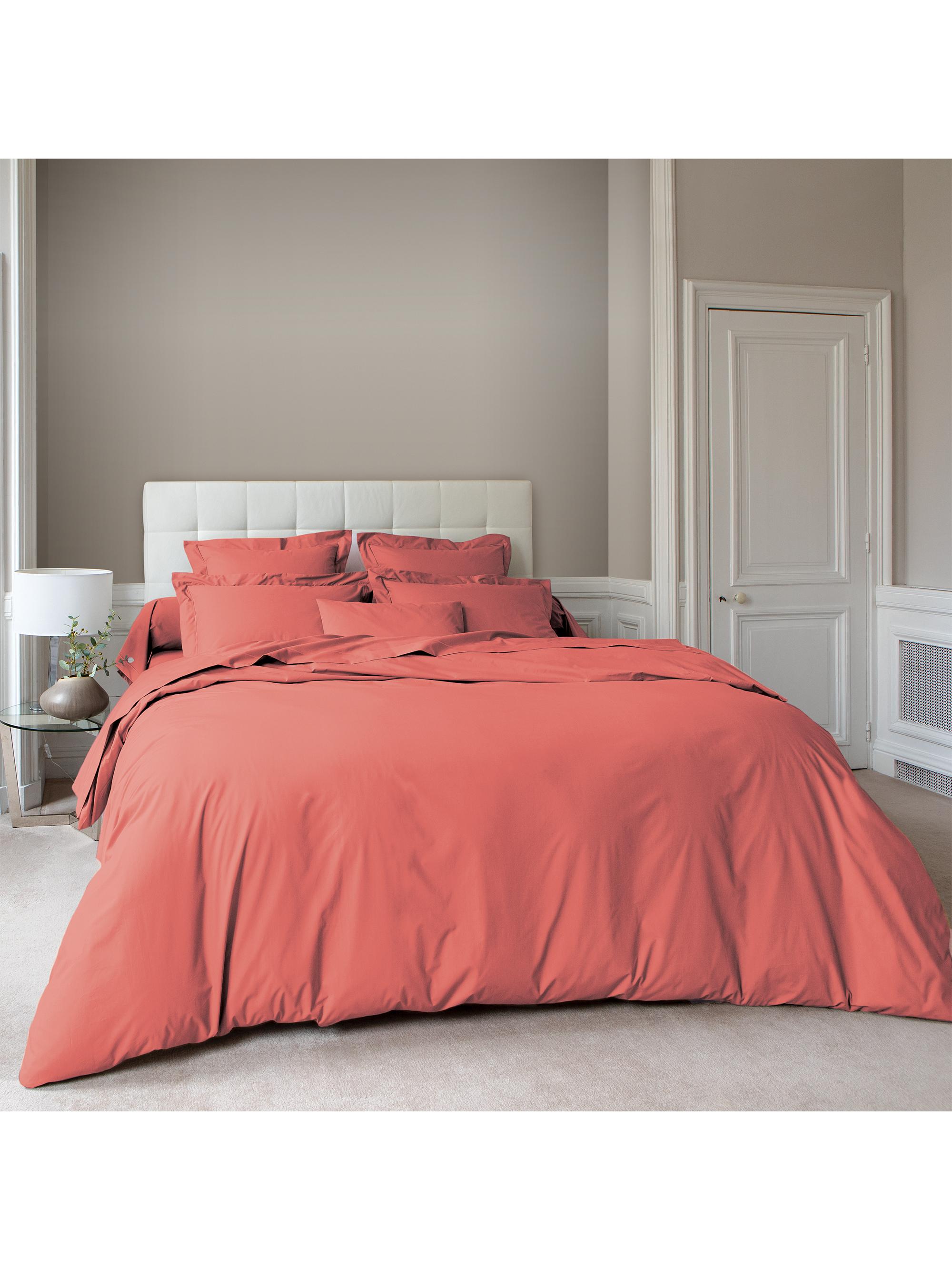 Anne de Solène Vexin Cotton Duvet Cover & Sham Collection - Terracotta King