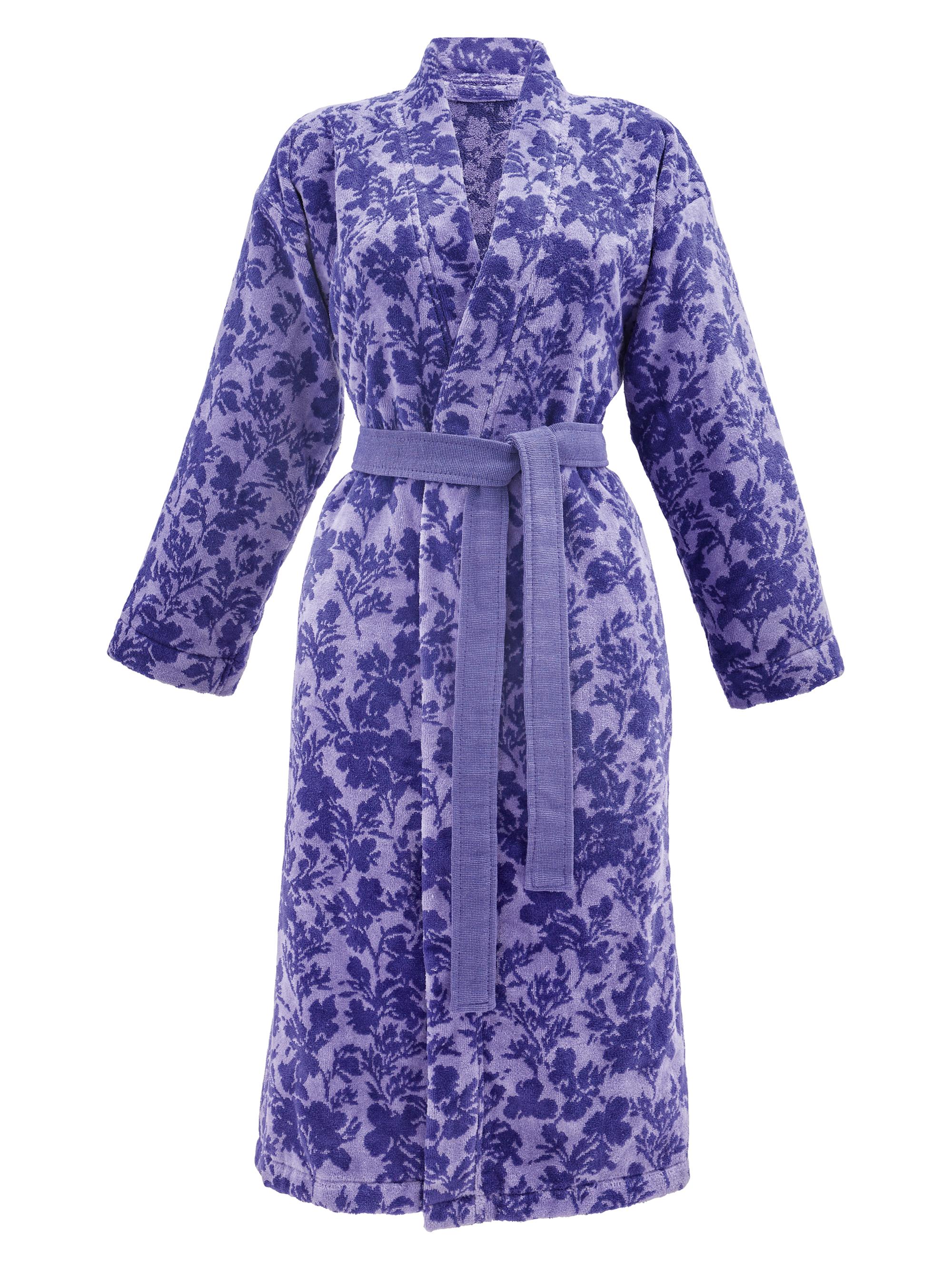 Anne de Solène Women's Enchantement Cotton Bathrobe - Purple