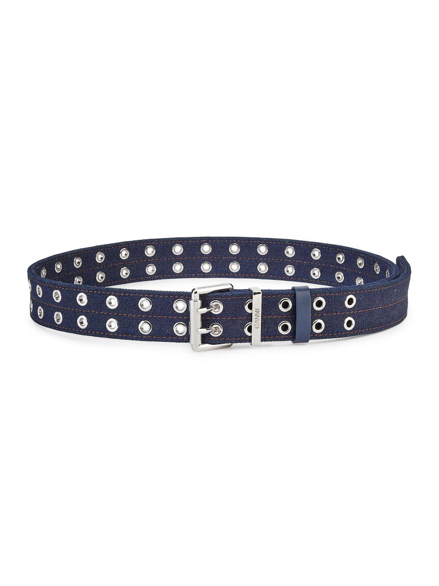 Shop Ganni Double Eyelet Denim Belt | Saks Fifth Avenue Shop Ganni Double Eyelet Denim Belt | Saks Fifth Avenue
