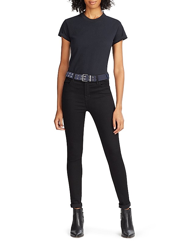 Shop Ganni Double Eyelet Denim Belt | Saks Fifth Avenue Shop Ganni Double Eyelet Denim Belt | Saks Fifth Avenue