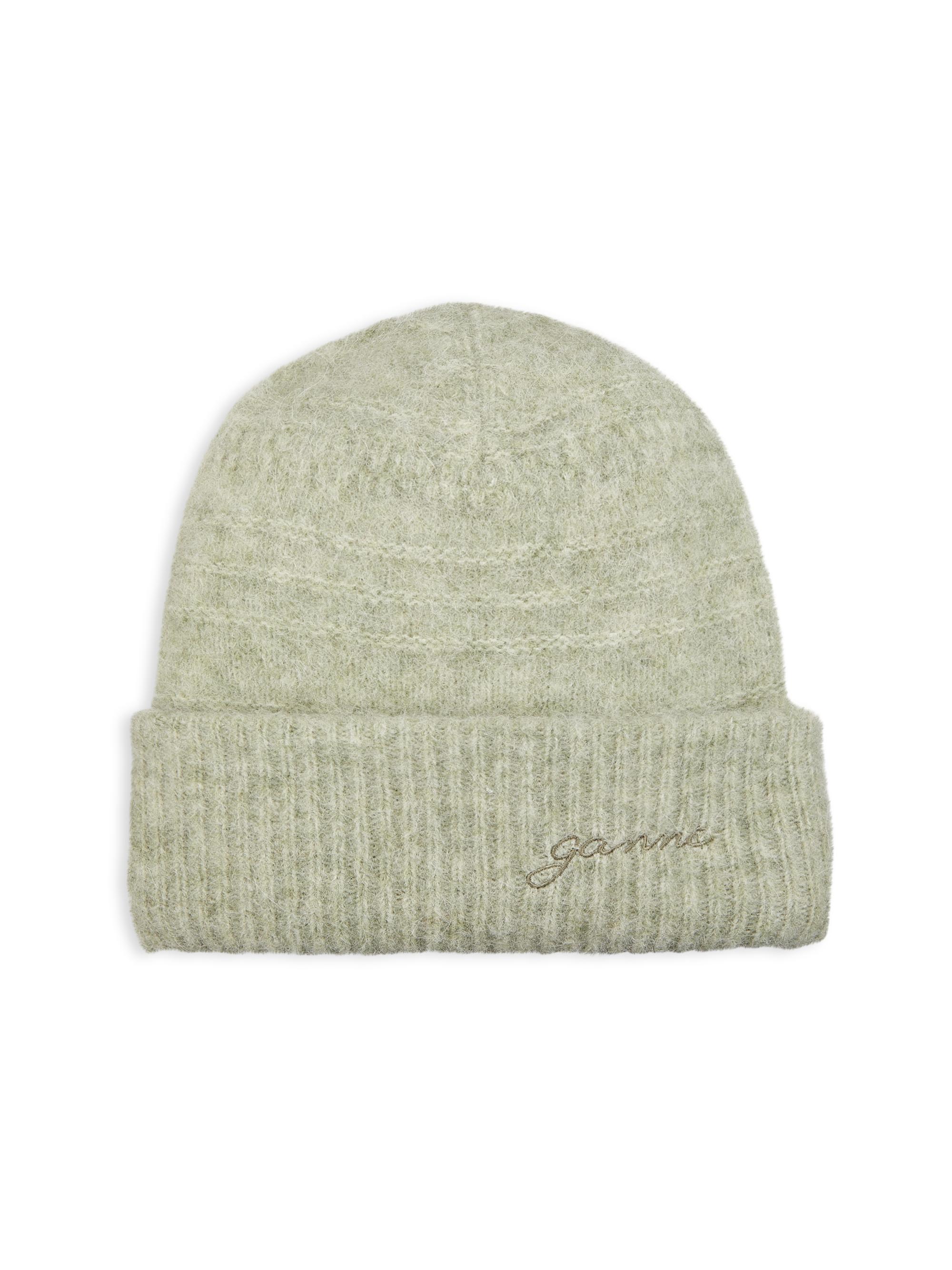 Ganni Wool Blend Logo Beanie | Saks Fifth Avenue