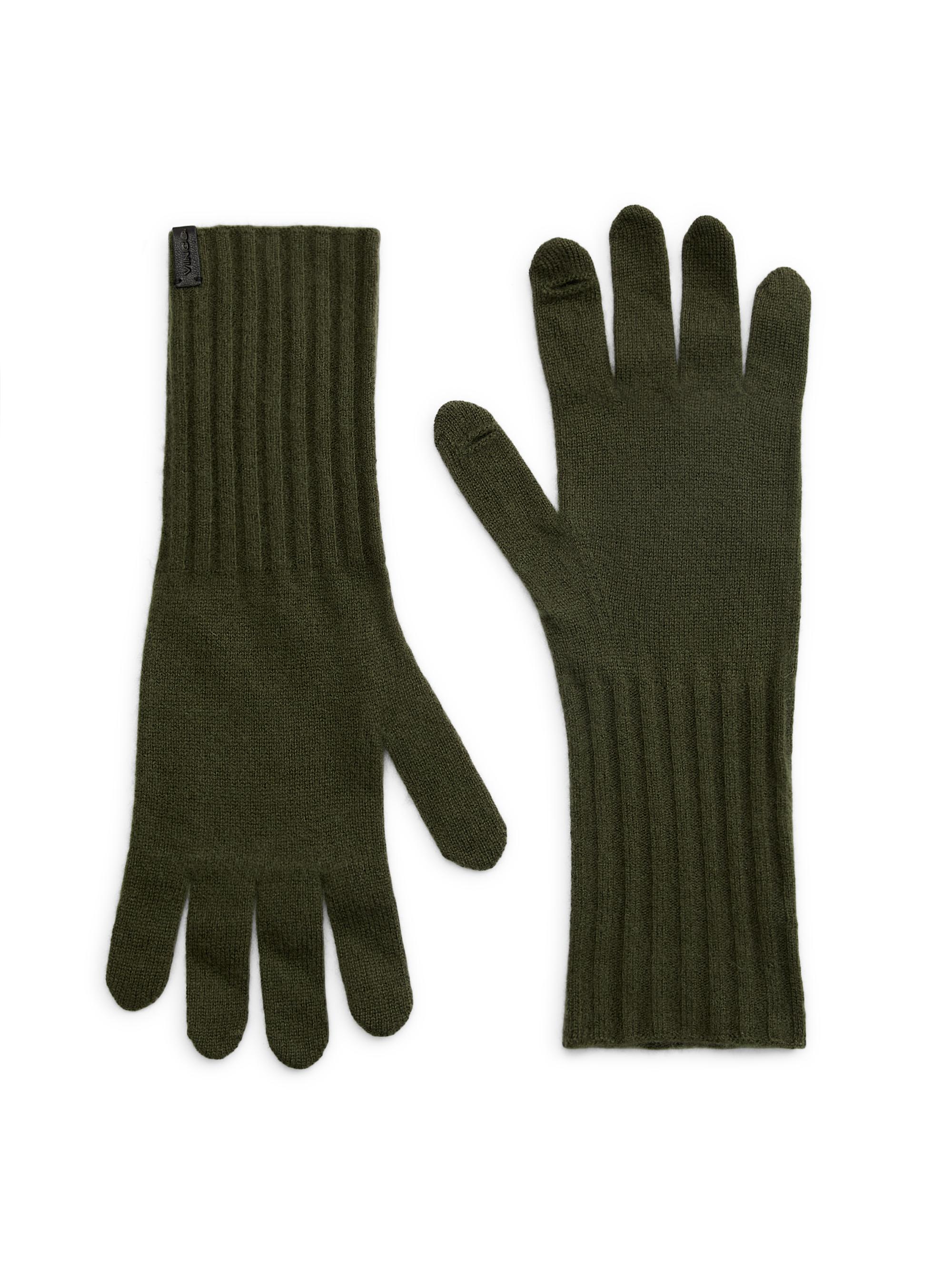 Vince Women's Boiled Cashmere Gloves - Herba
