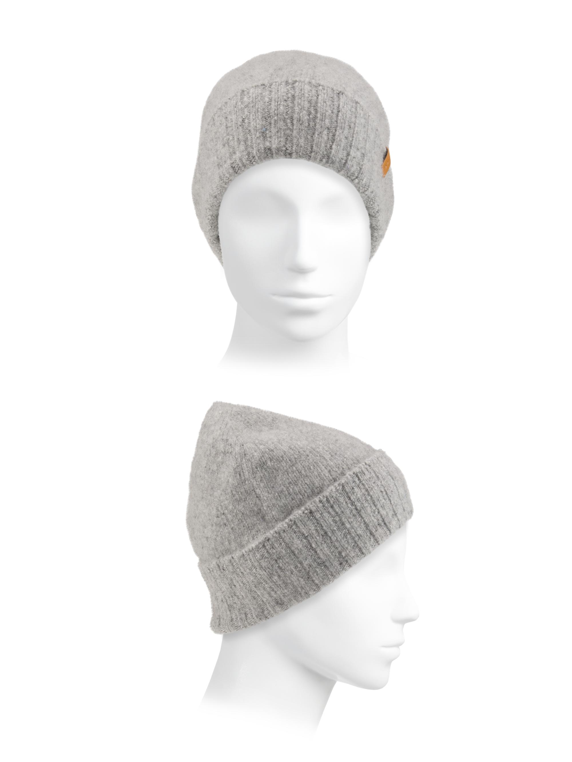 NWT cashmere Vince Heather Gray Brushed Cashmere Beanie Vince Donegal Cashmere Beanie | Saks Fifth Avenue main image 3