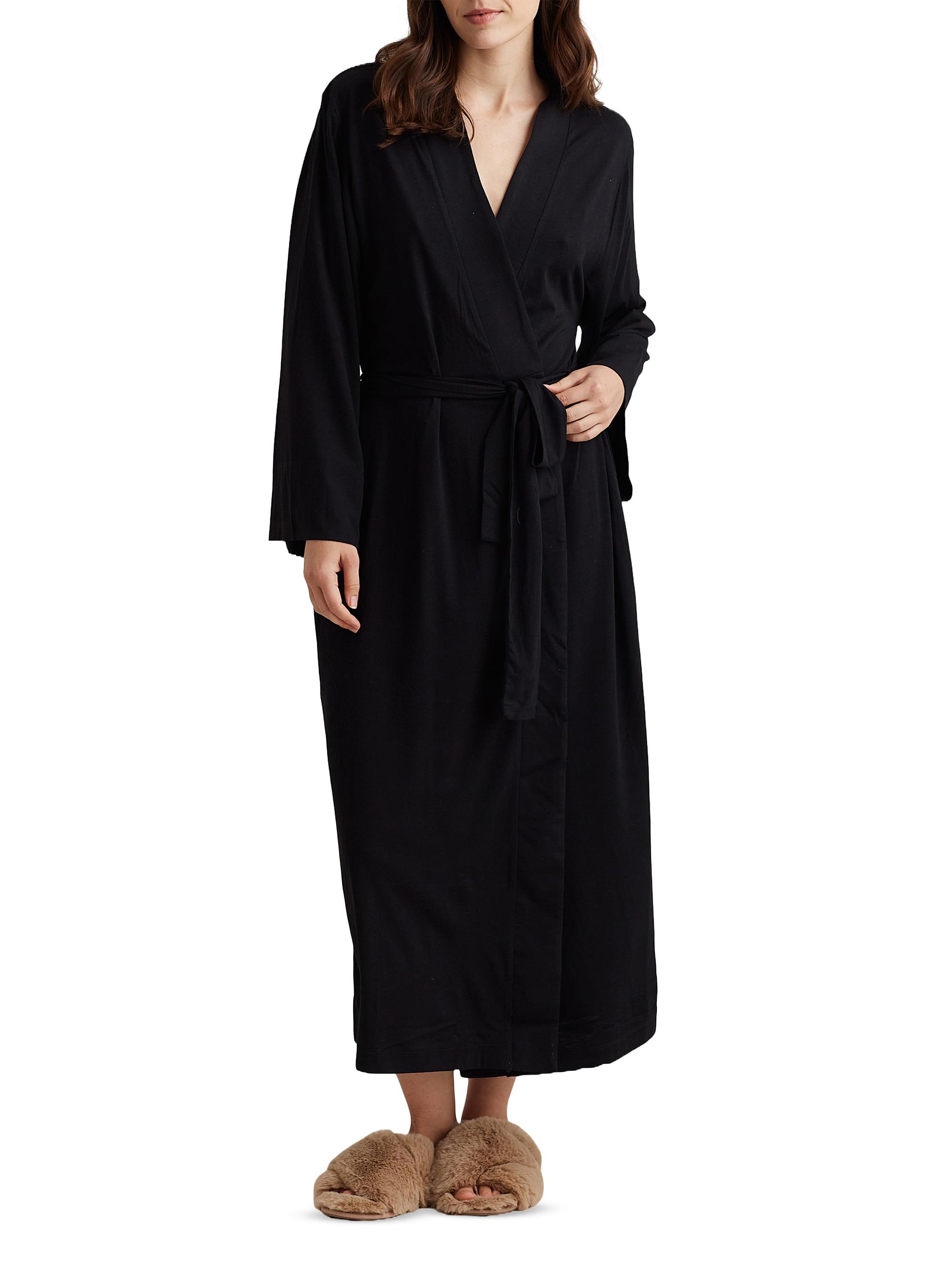 Papinelle Women's Juliette Soft Modal Maxi Robe - Black