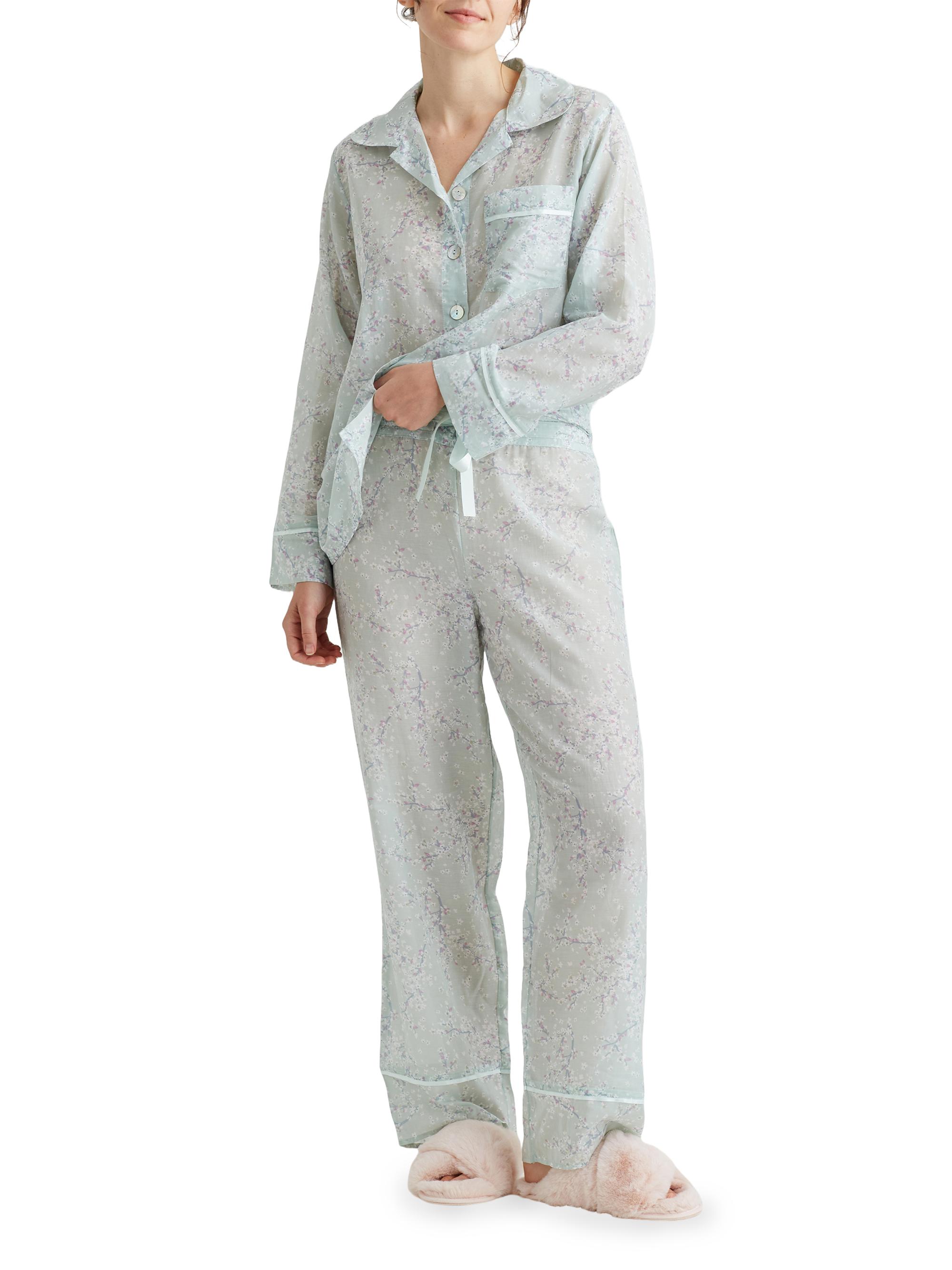 Papinelle Cheri Blossom Silk-Blend Pajamas Saks Fifth Avenue