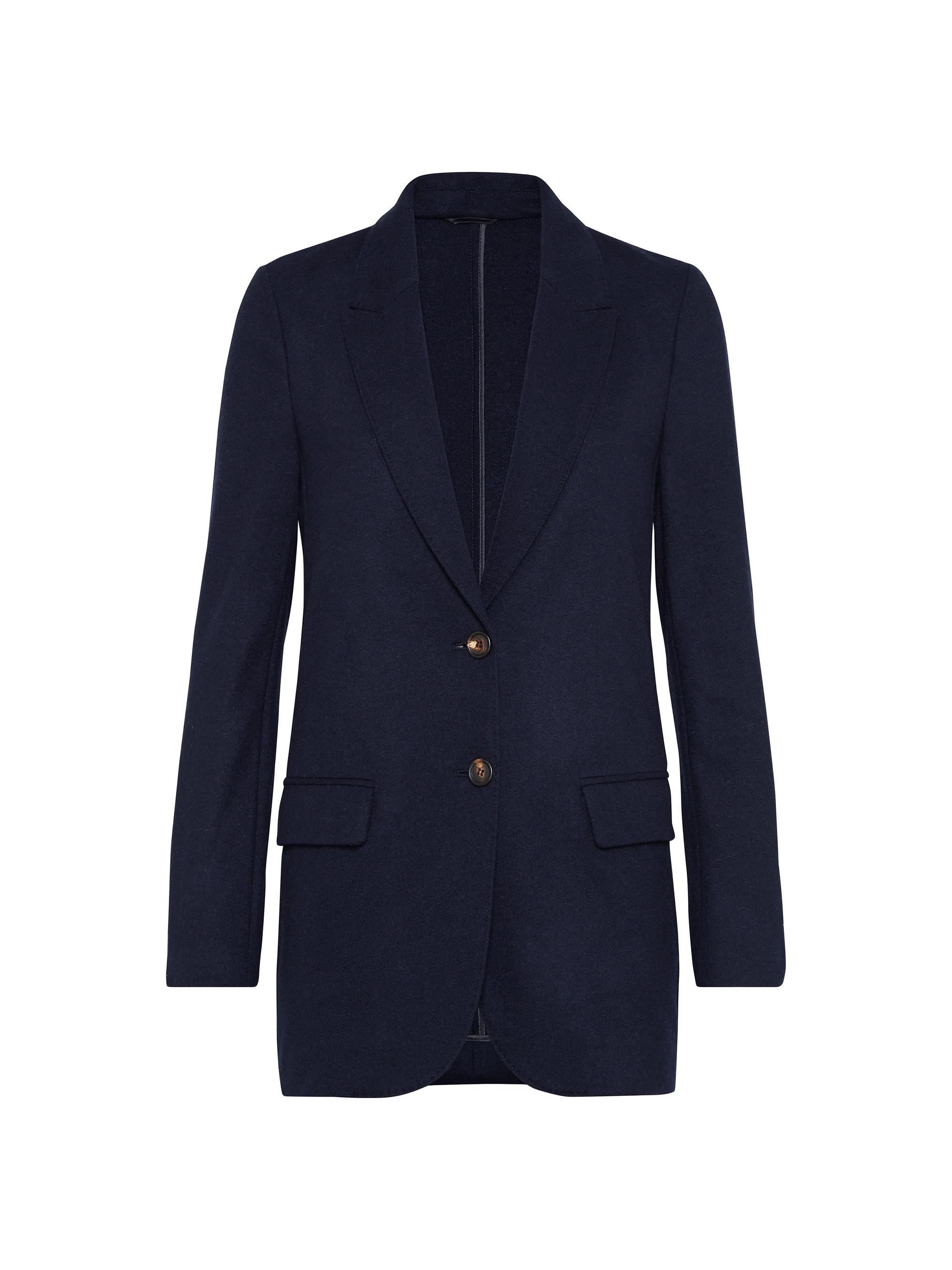 Brunello Cucinelli Women's Cashmere Jersey Deconstructed Blazer - Night