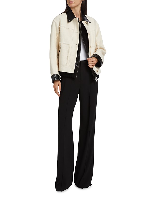 Shop 3.1 Phillip Lim Tweed & Faux-Leather Jacket | Saks Shop 3.1 Phillip Lim Tweed & Faux-Leather Jacket | Saks