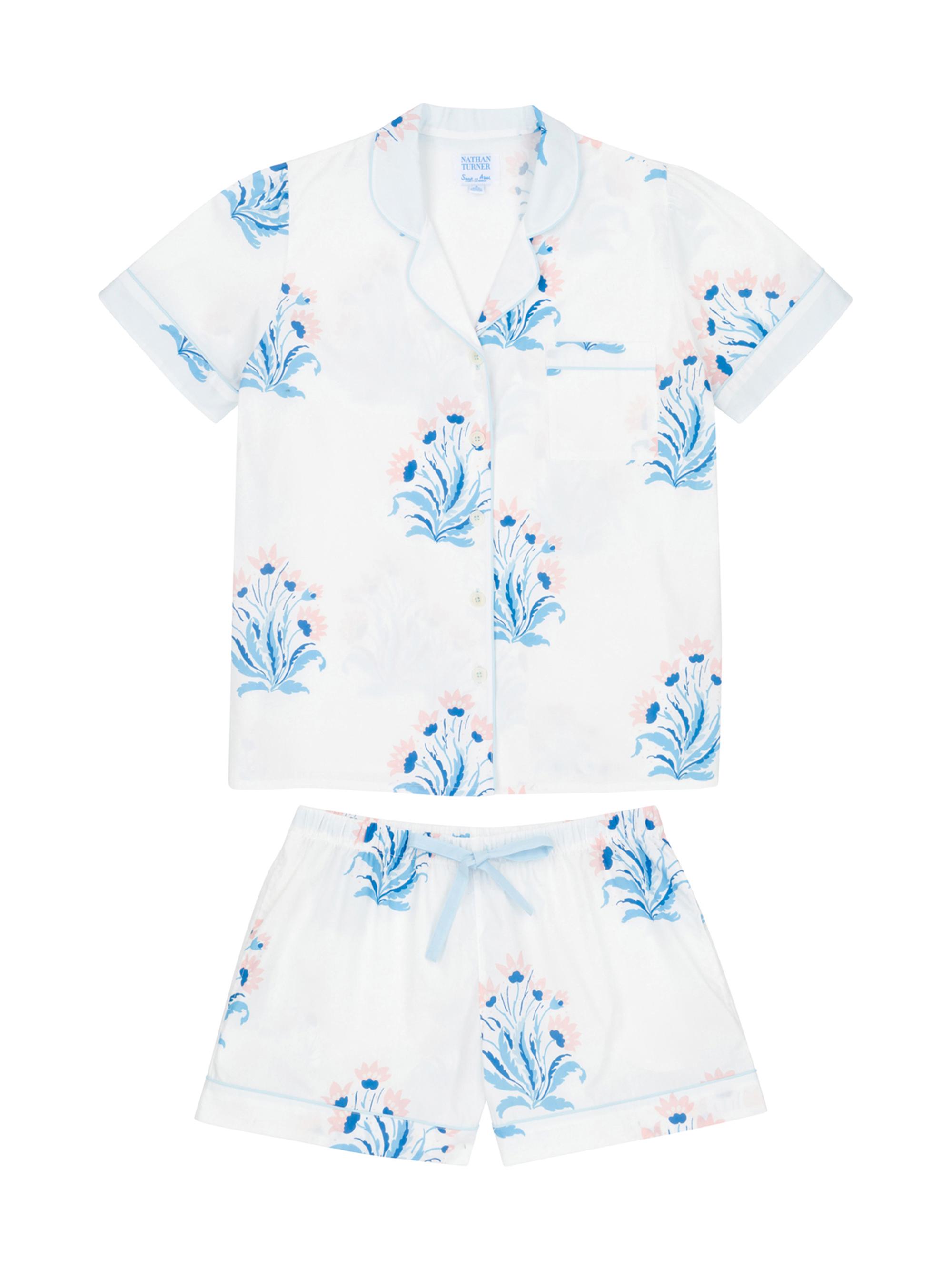 Sant and Abel Women's Hillhouse Short Pajama Set - Blue