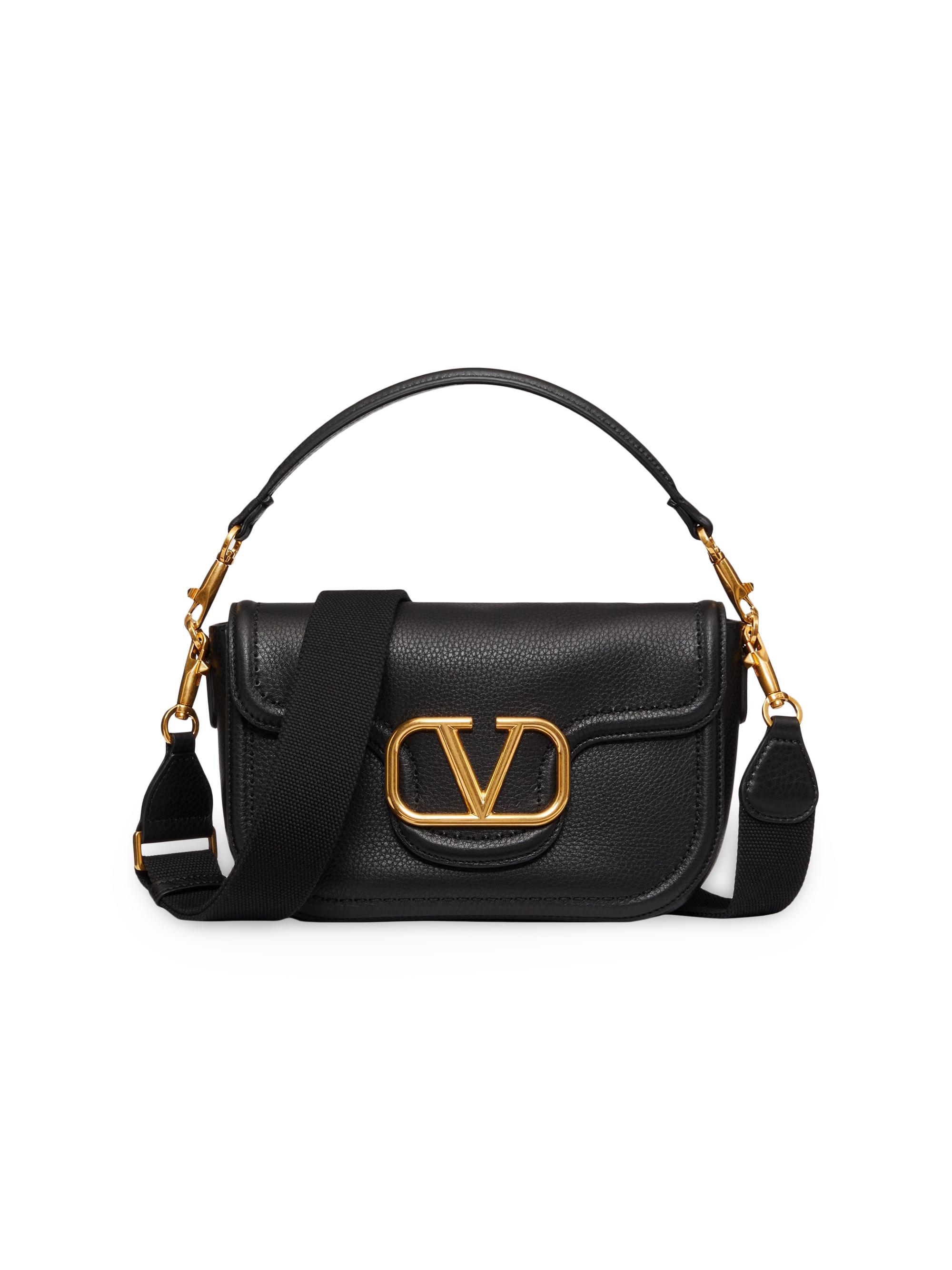 Valentino Garavani Women's Alltime Grainy Calfskin Shoulder Bag - Black