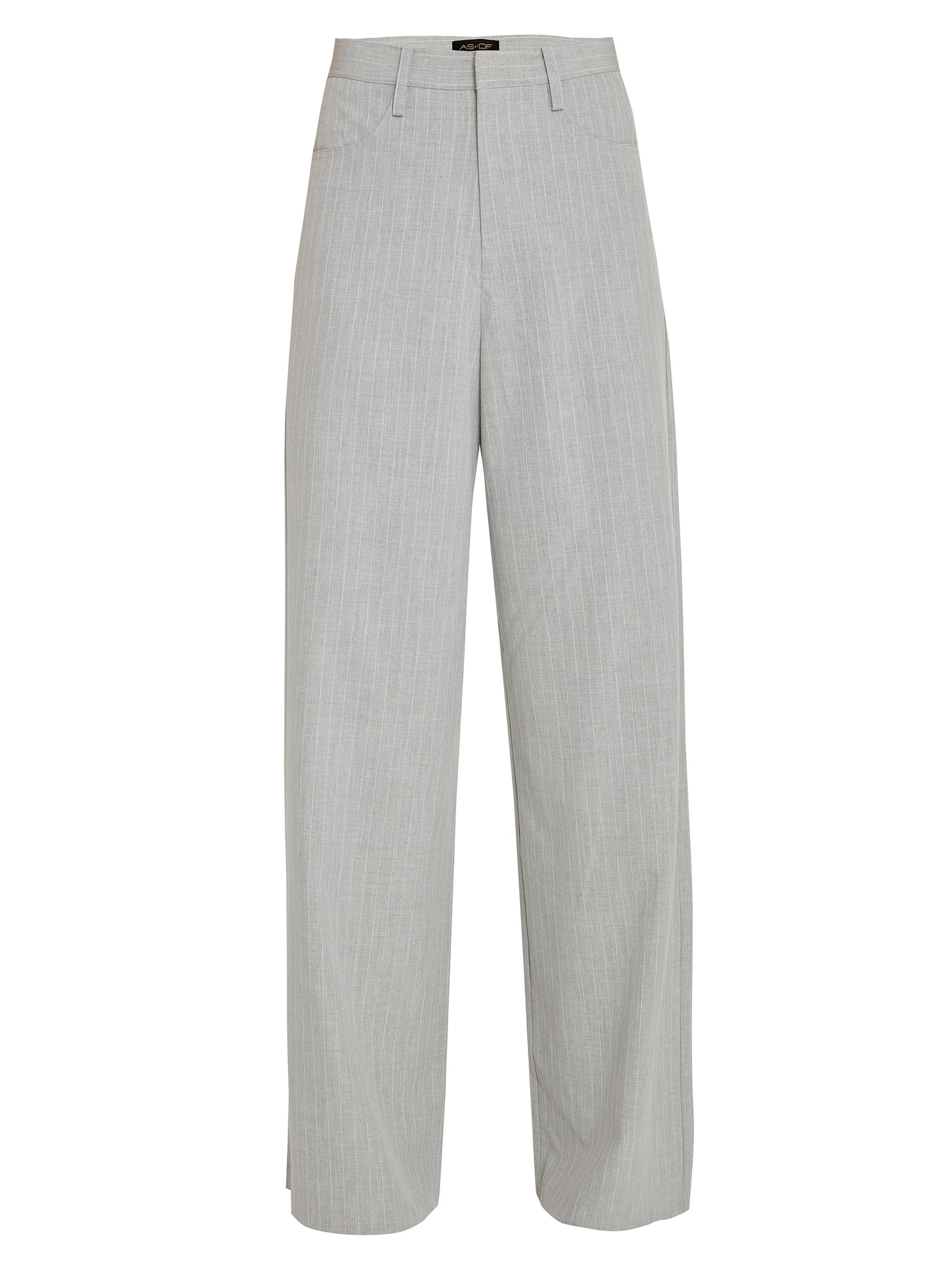 AS by DF Women's Luxembourg Baggy Trousers - Grey Pinstripe