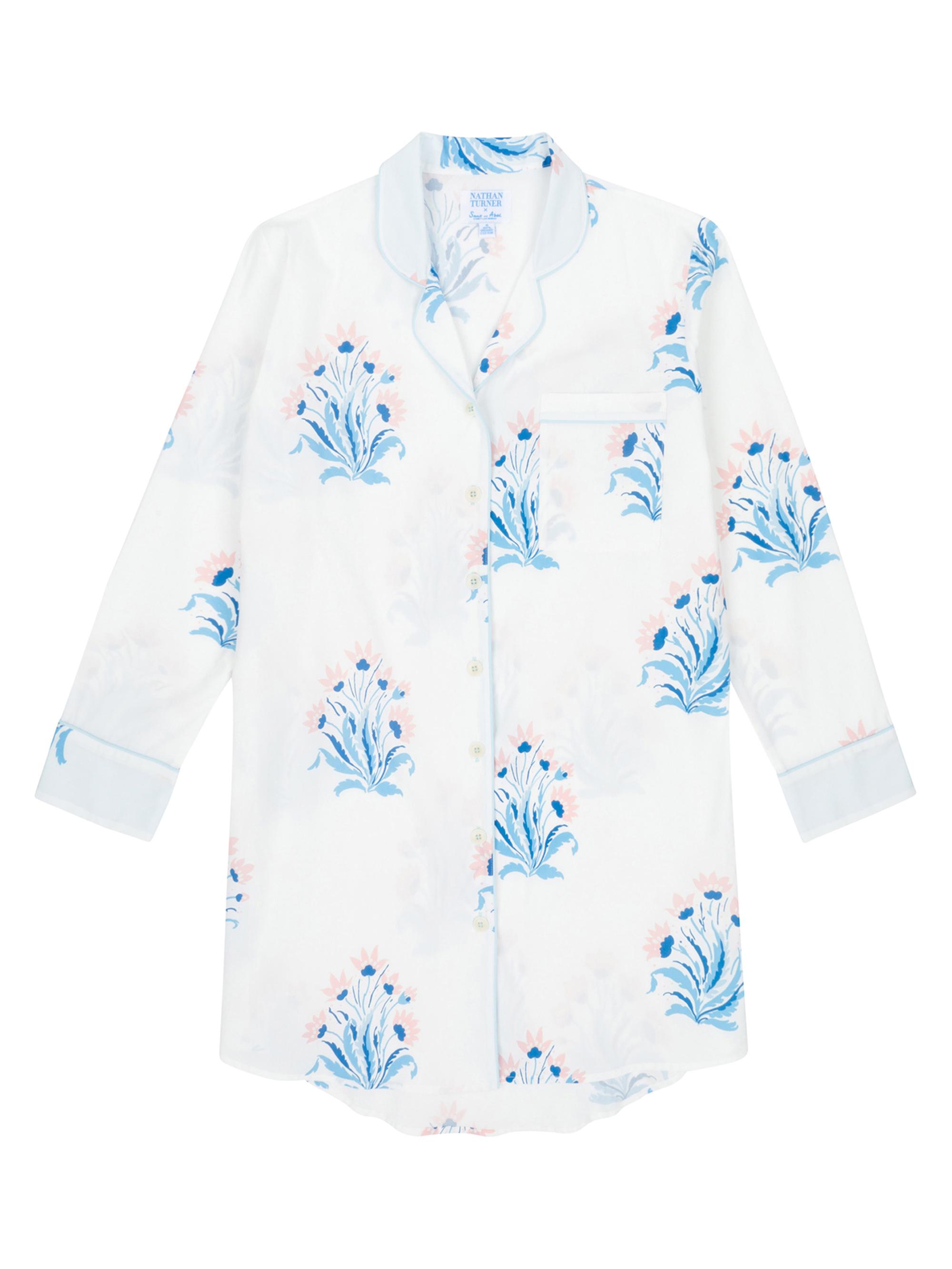 Sant and Abel Women's Hillhouse Night Shirt - Blue