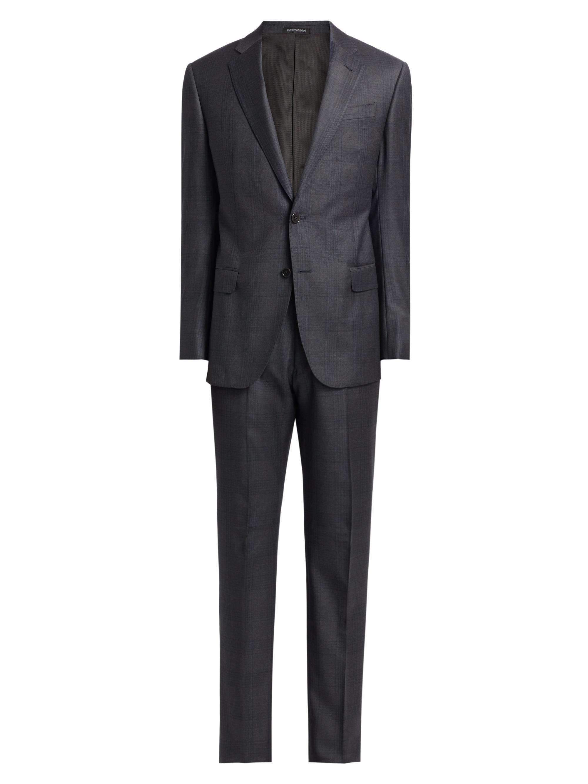 Emporio Armani Wool Single-Breasted Suit | Saks Fifth Avenue