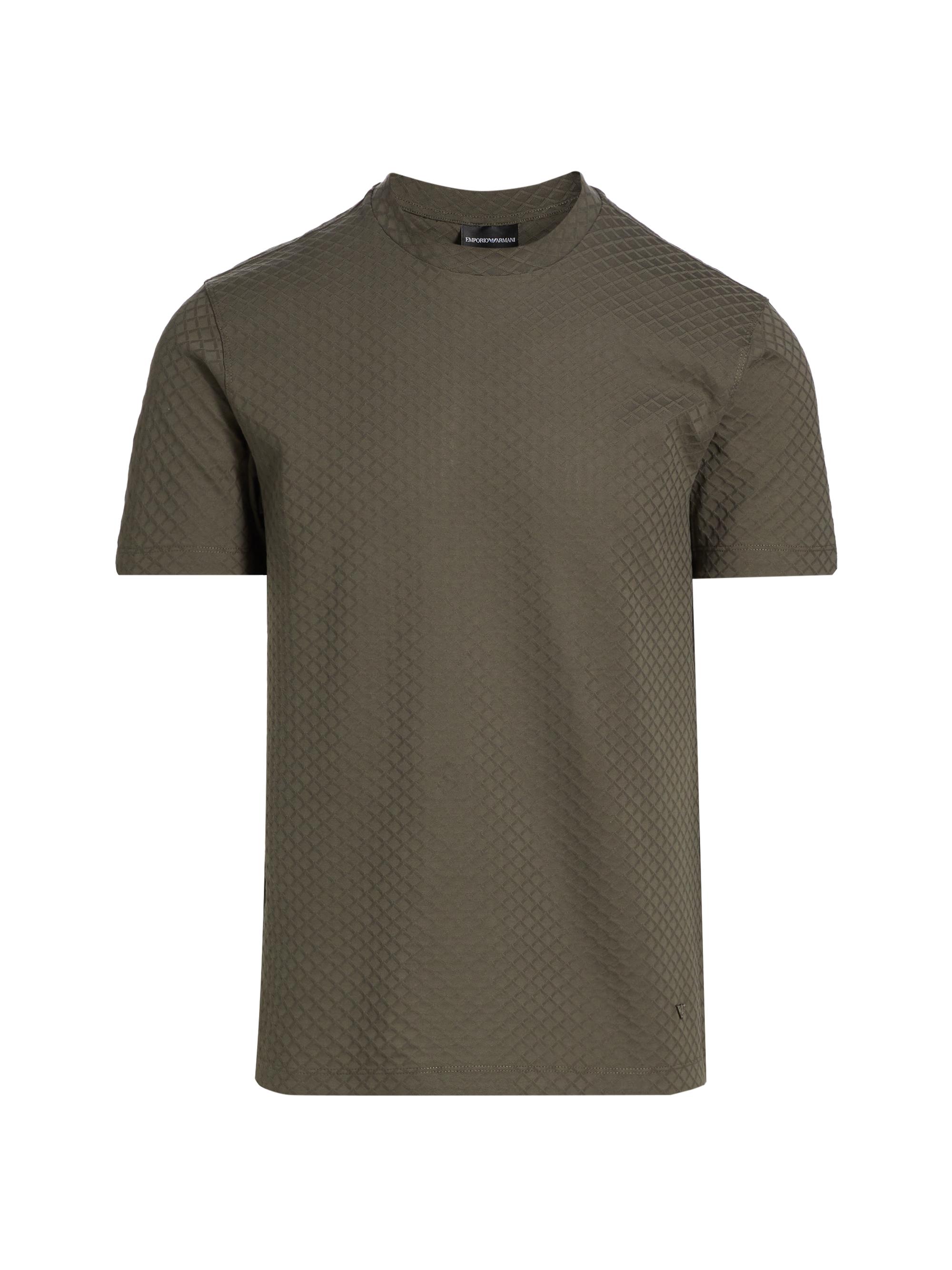Emporio Armani Men's Logo Cotton T-Shirt - Olive Diamond