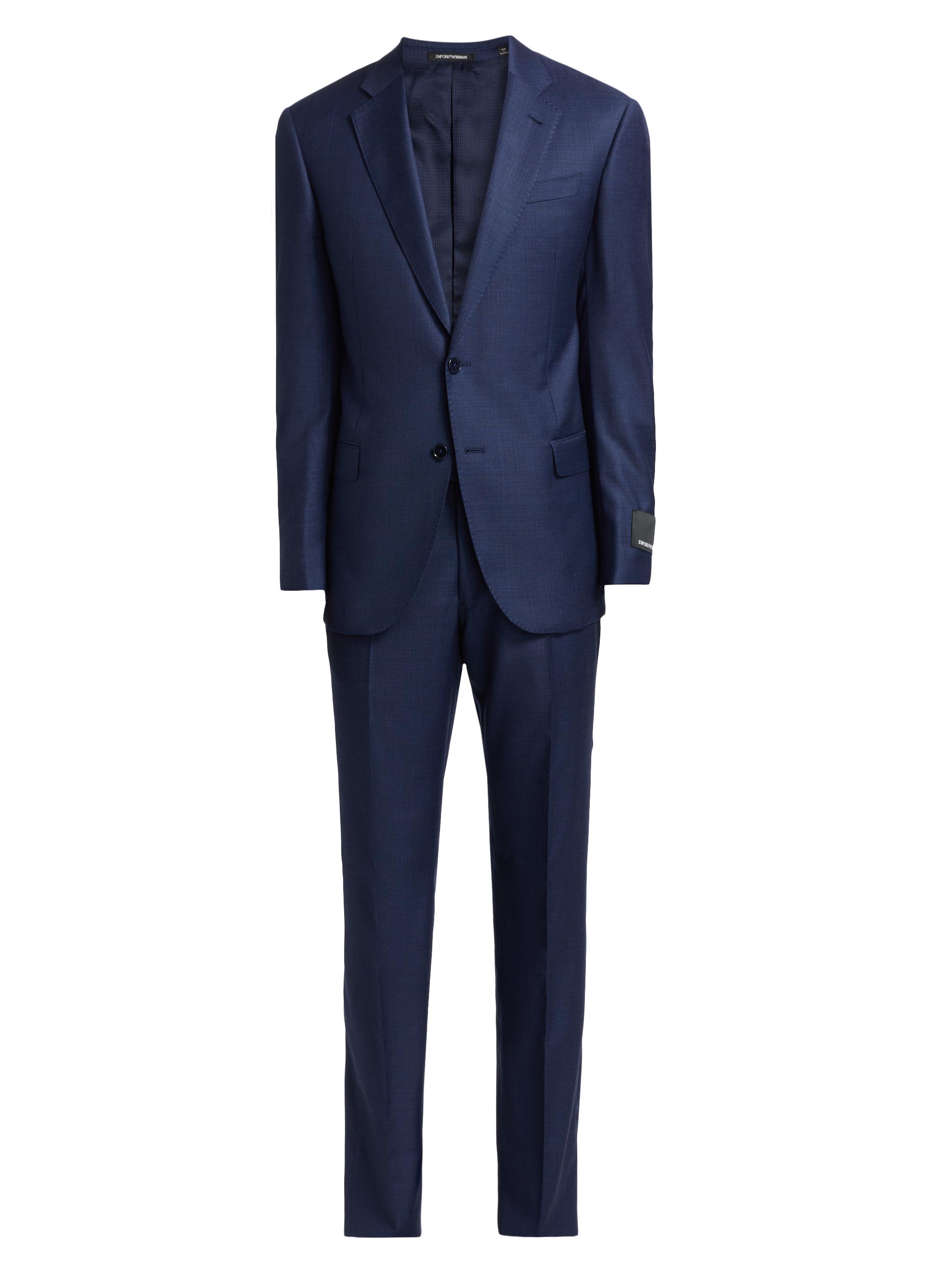 Emporio Armani Solid Virgin Wool Suit | Saks Fifth Avenue