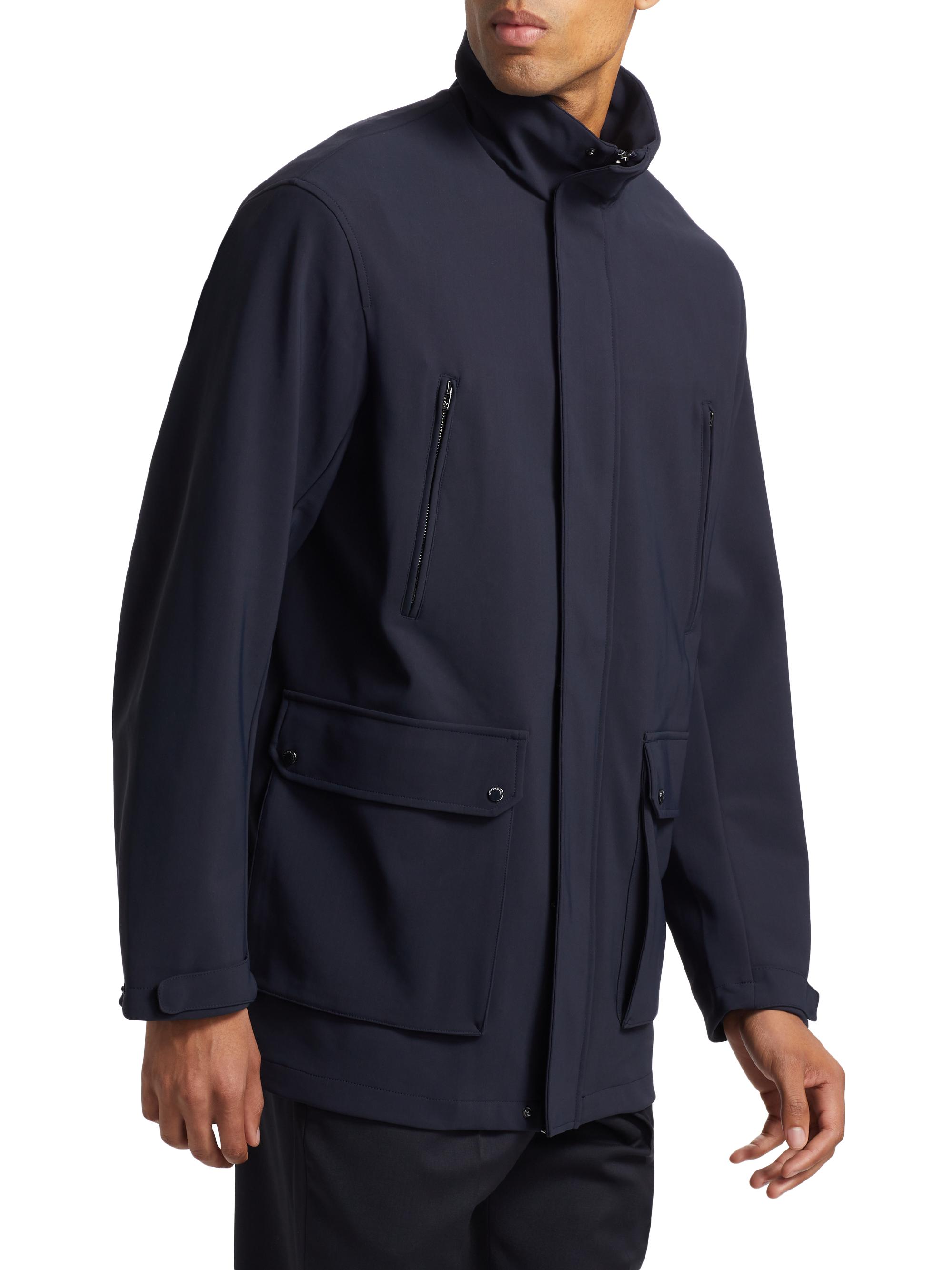 Emporio Armani Caban Stand-Collar Jacket | Saks Fifth Avenue