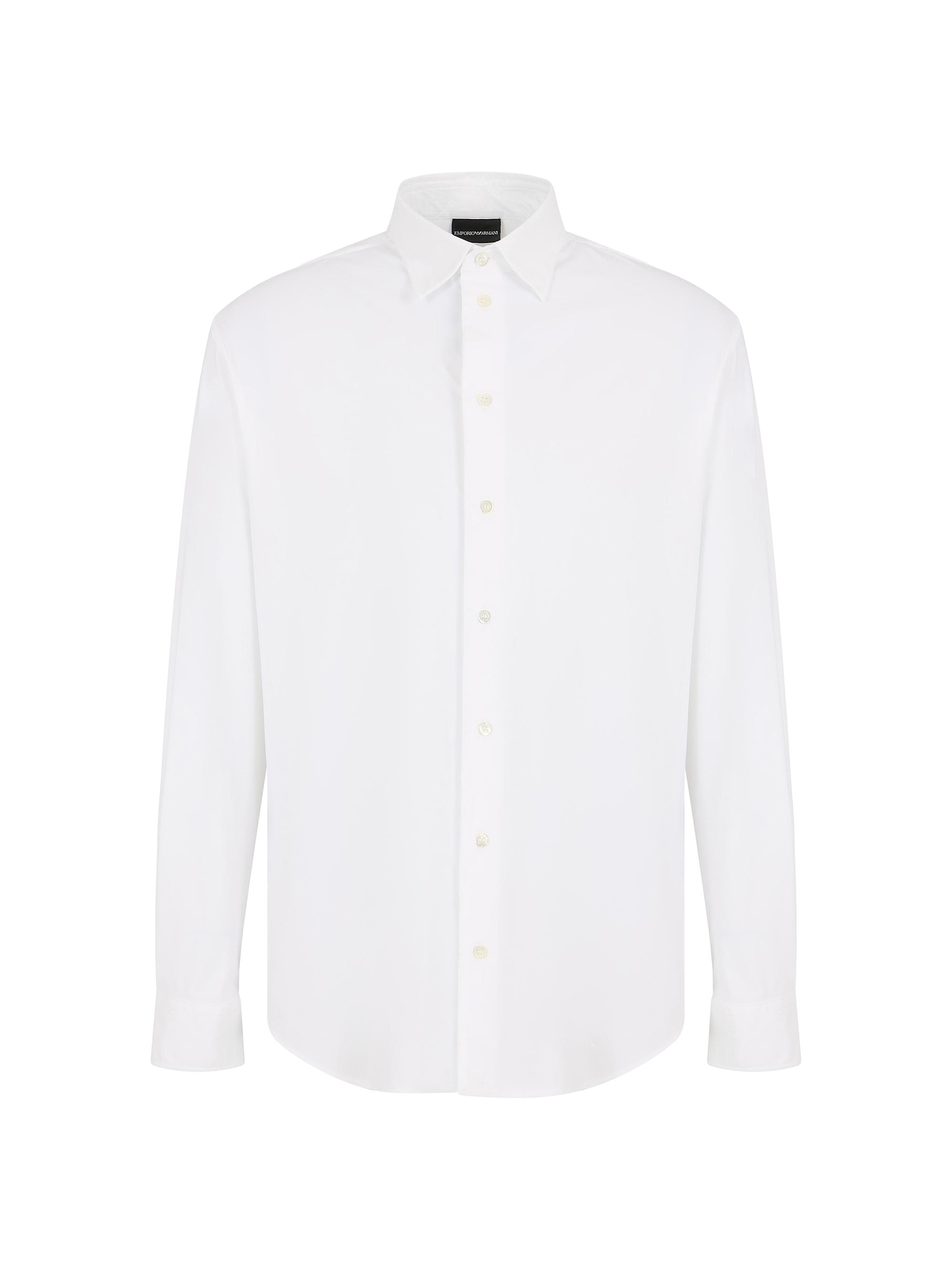 Emporio Armani Men's Button-Up Sport Shirt - White