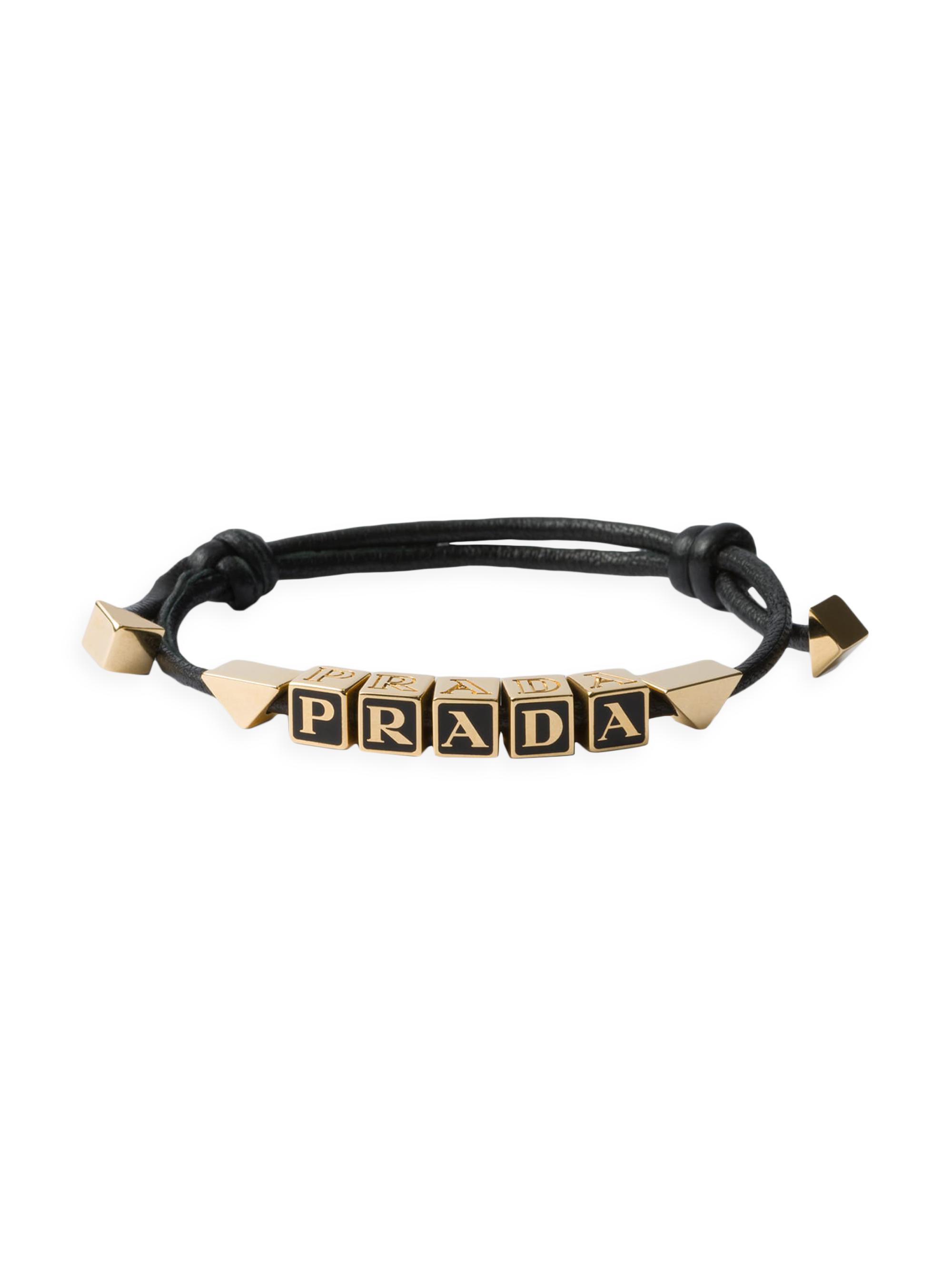 Prada Women's Nappa Leather Bracelet - Black