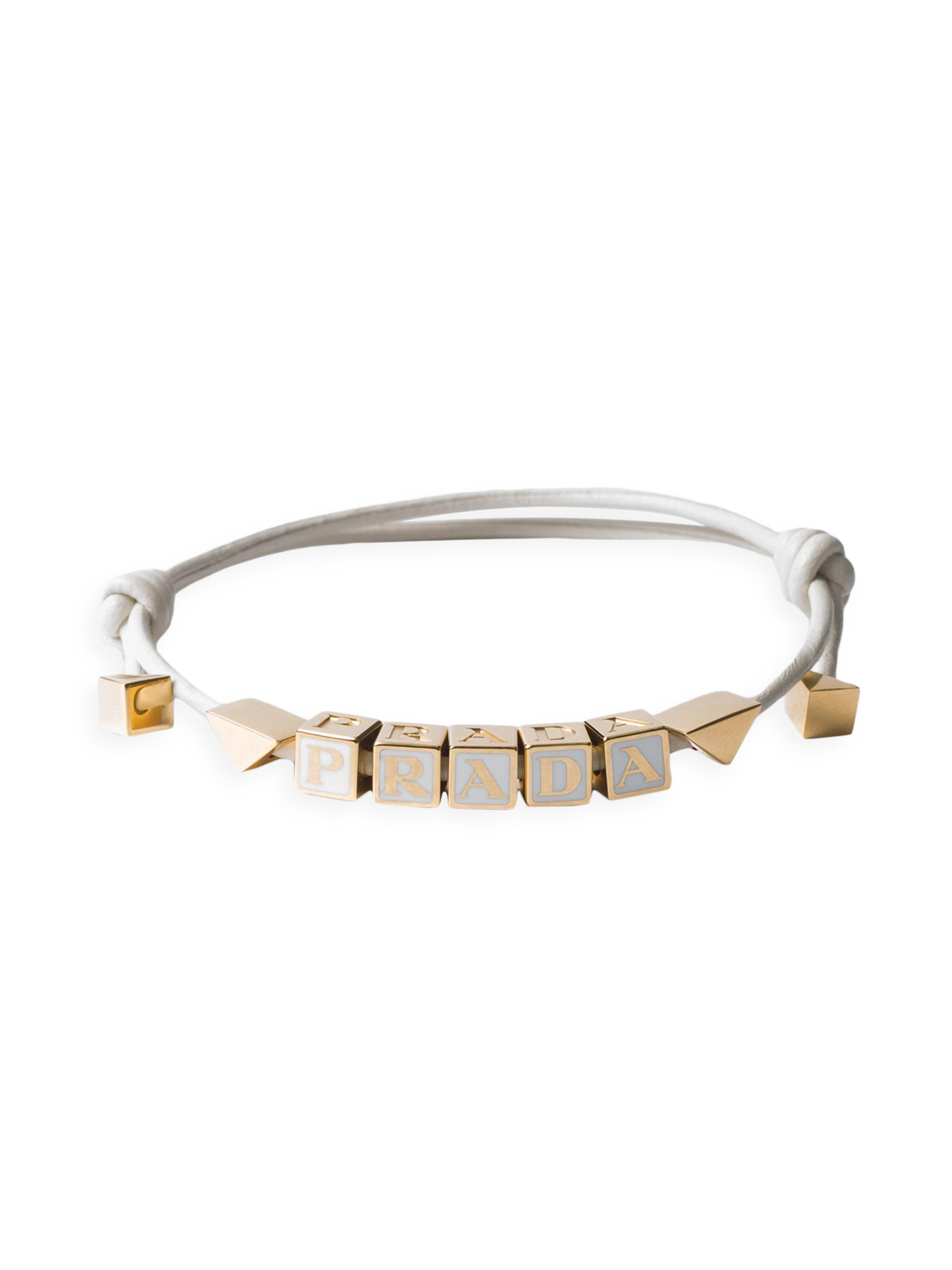 Prada Women's Nappa Leather Bracelet - White
