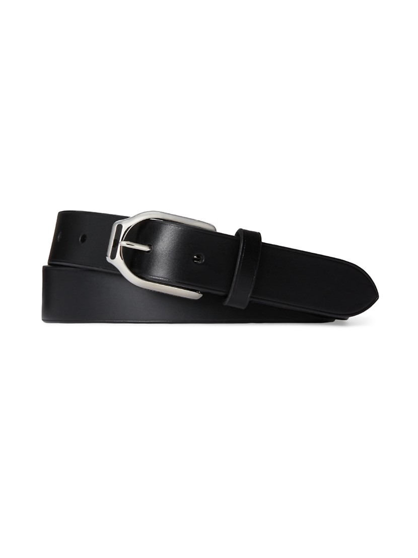 Shop Ralph Lauren Purple Label Leather Buckle Belt | Saks Shop Ralph Lauren Purple Label Leather Buckle Belt | Saks