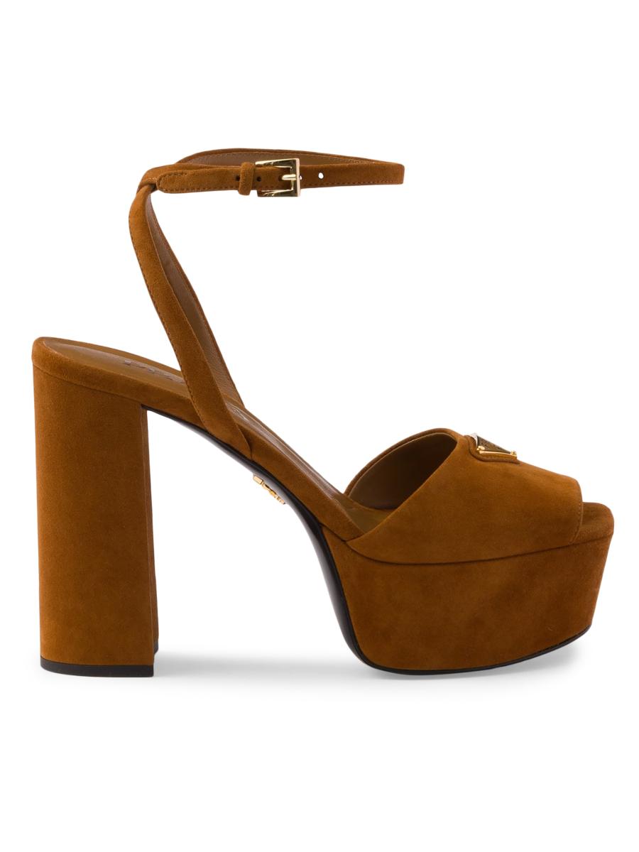 PRADA Suede platform sandals ★関税込 Prada Suede Platform Sandals | Saks Fifth Avenue