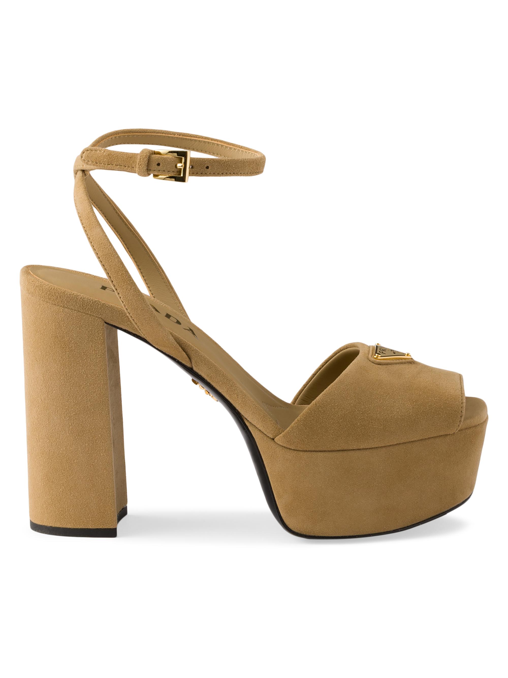 Prada Suede Platform Sandals | Saks Fifth Avenue