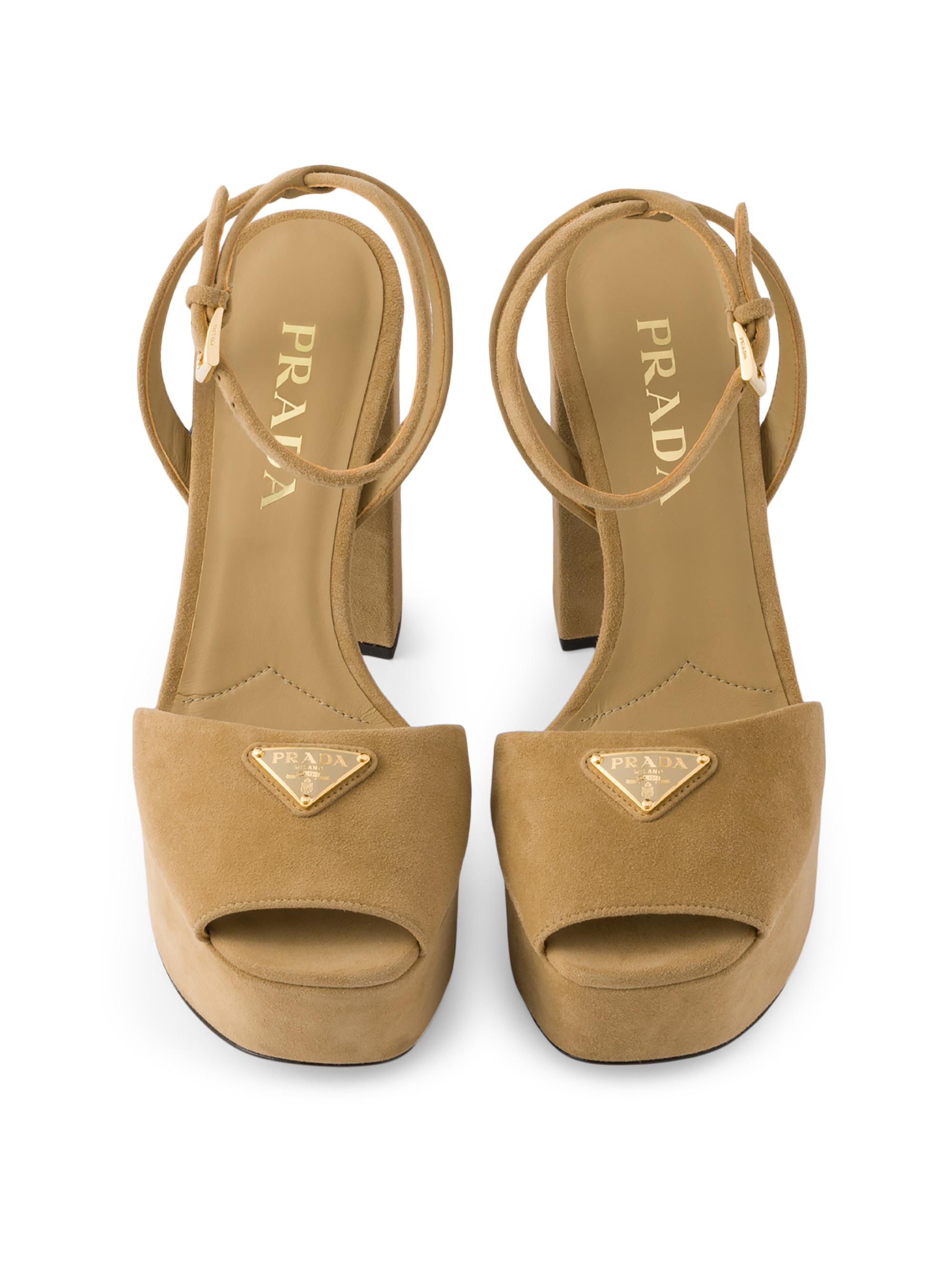 Prada Suede Platform Sandals | Saks Fifth Avenue
