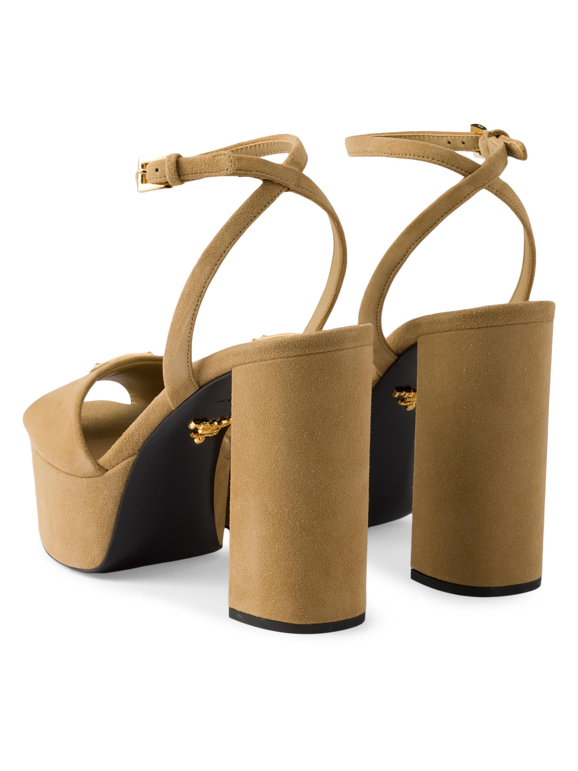 Prada Suede Platform Sandals | Saks Fifth Avenue