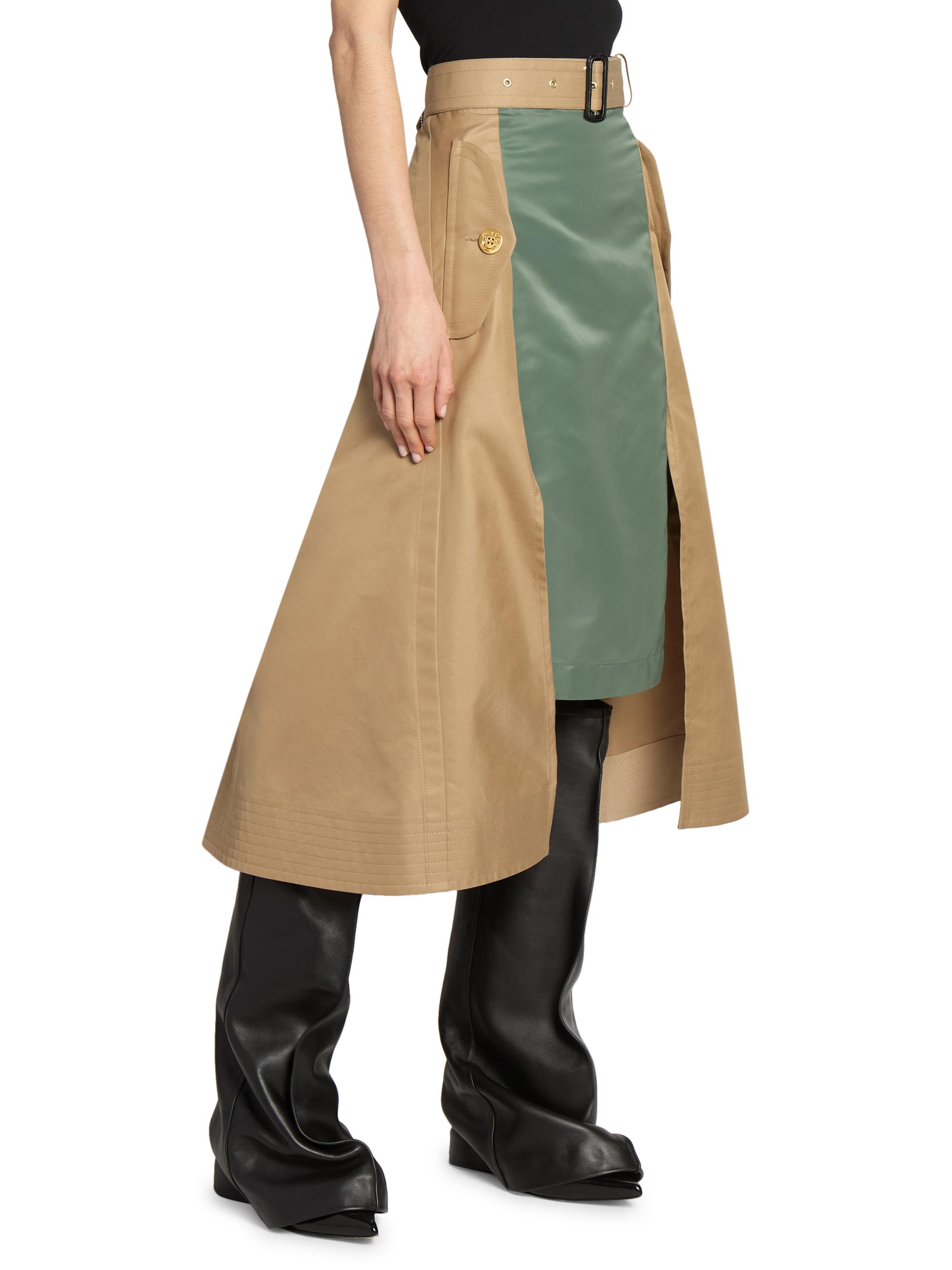 Sacai 22SS Grosgrain Mix Skirt フレアスカート 【公式通販】