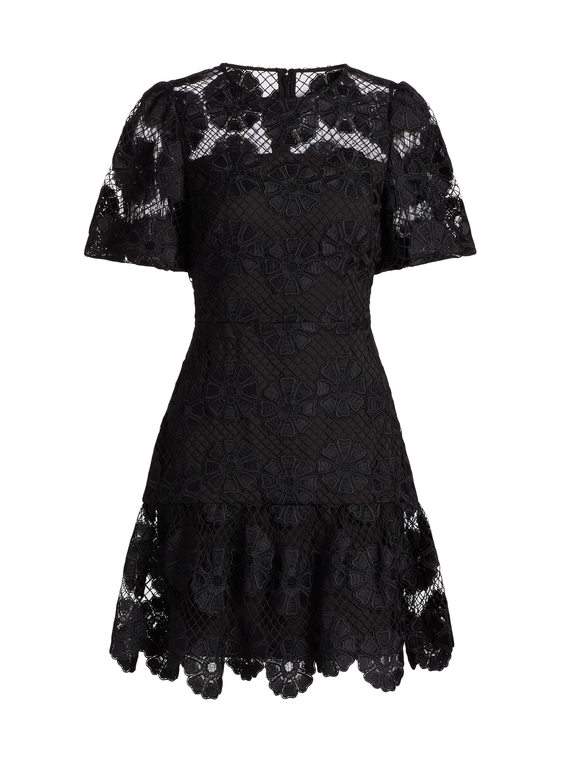 Milly Rosie Grand Fleur Embroidered Dress | Saks Fifth Avenue
