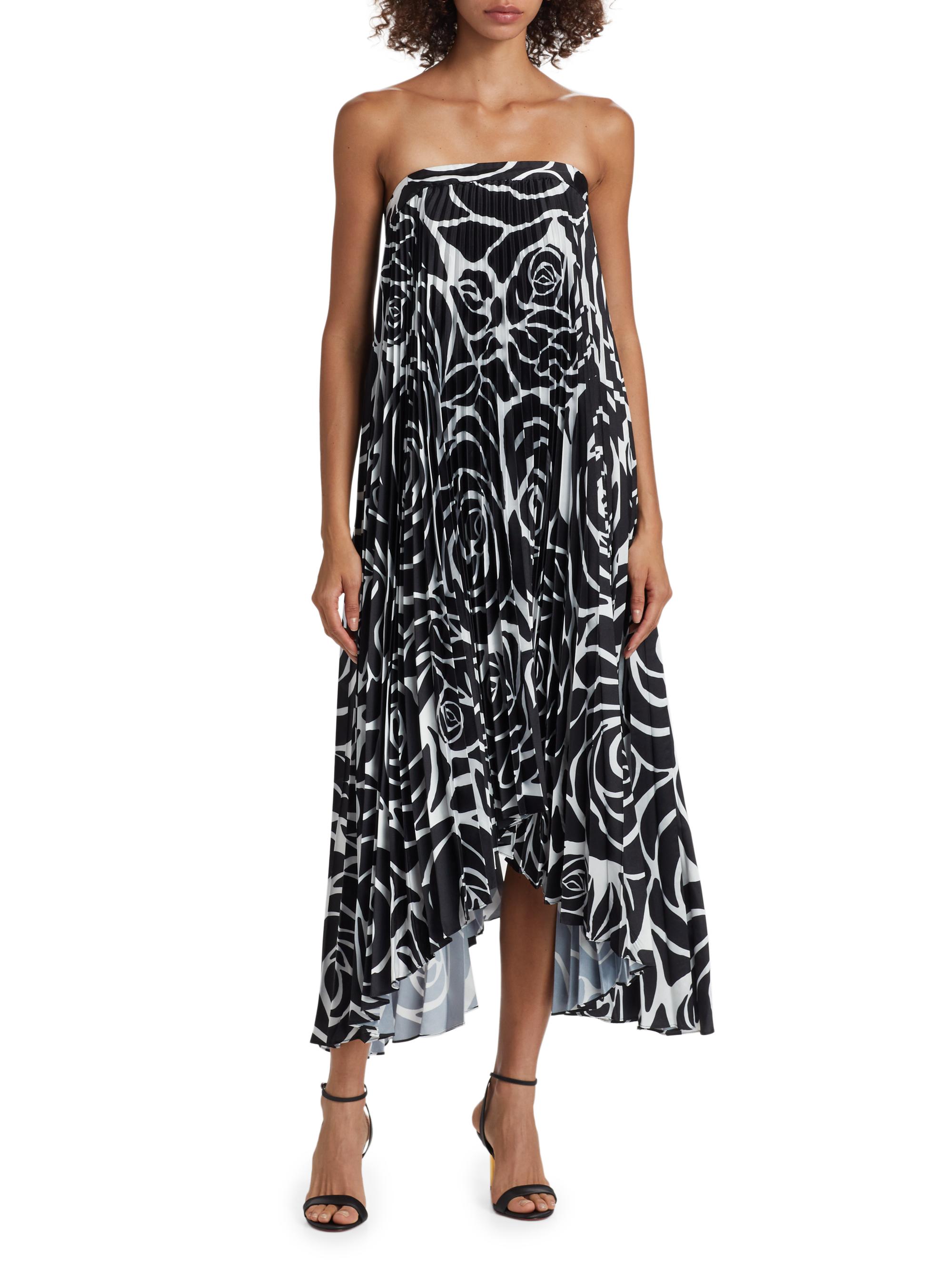 Milly Nava Pleated Strapless Dress | Saks Fifth Avenue