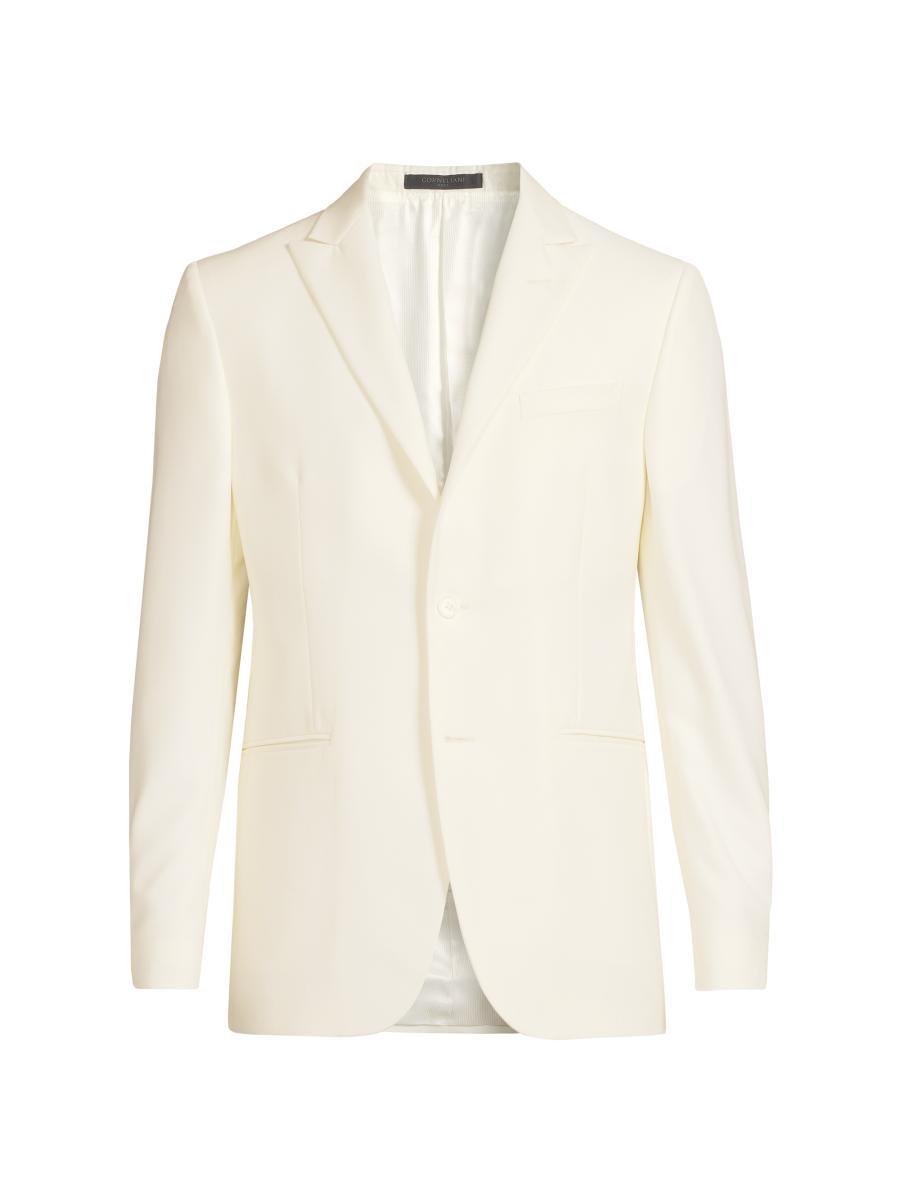 Corneliani Peak-Lapel Tailored Jacket | Saks Fifth Avenue