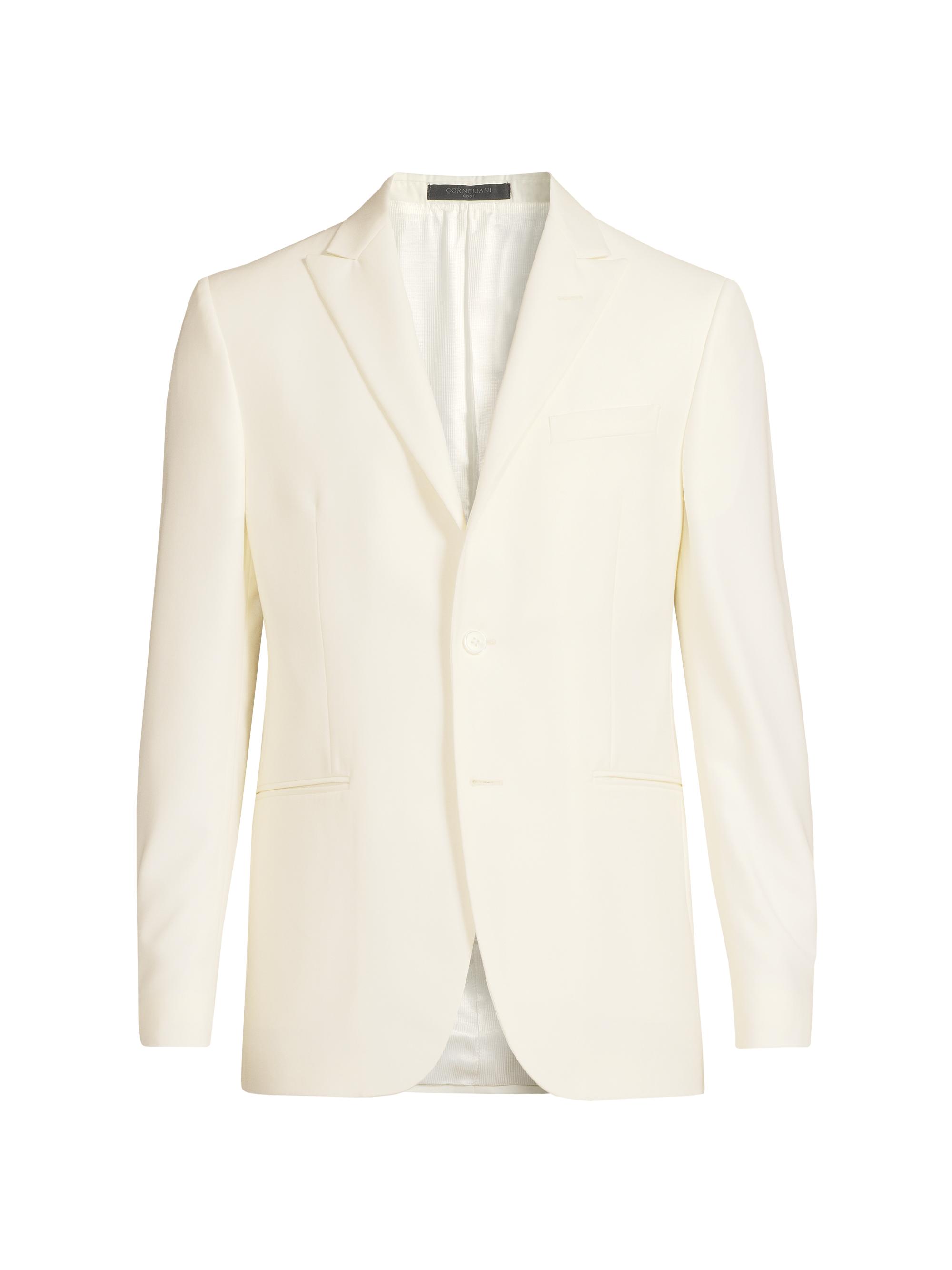 Corneliani Men's Peak-Lapel Tailored Jacket - White