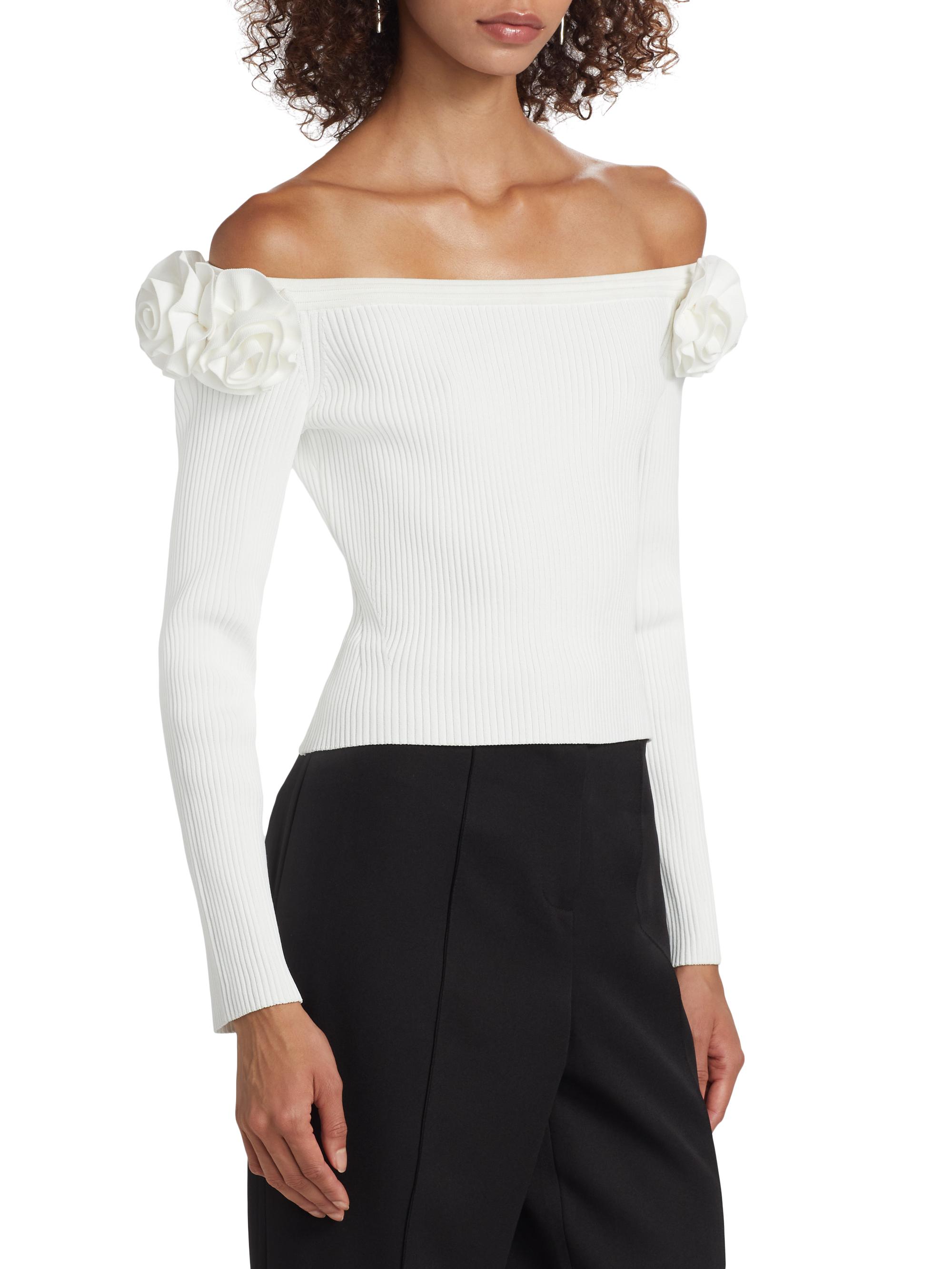 ✨美品✨Herlipto Big Collar Knit Top ecru Big Collar Knit Top