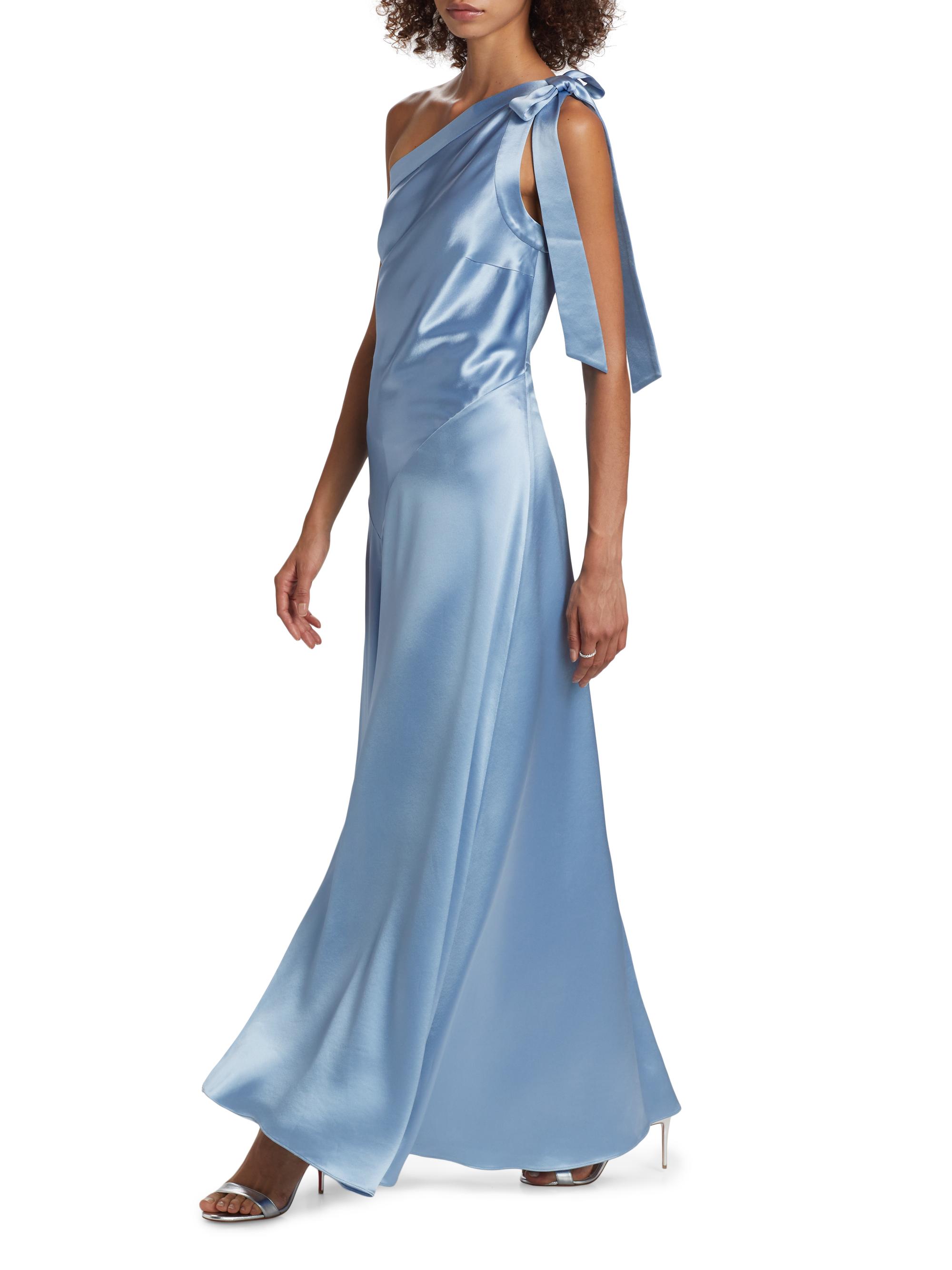 Milly Eleni Hammered Satin Dress | Saks Fifth Avenue