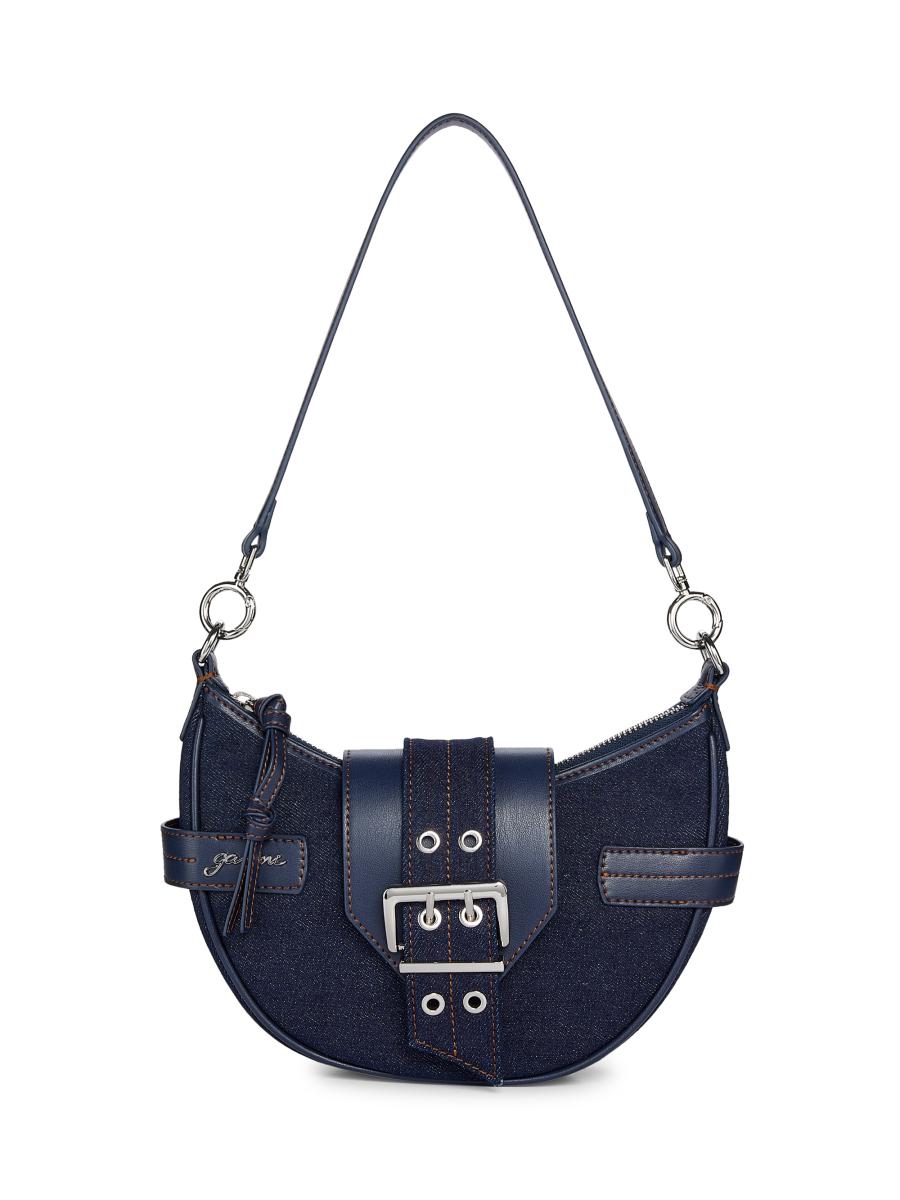 Ganni Bucky Denim Crossbody Bag | Saks Fifth Avenue