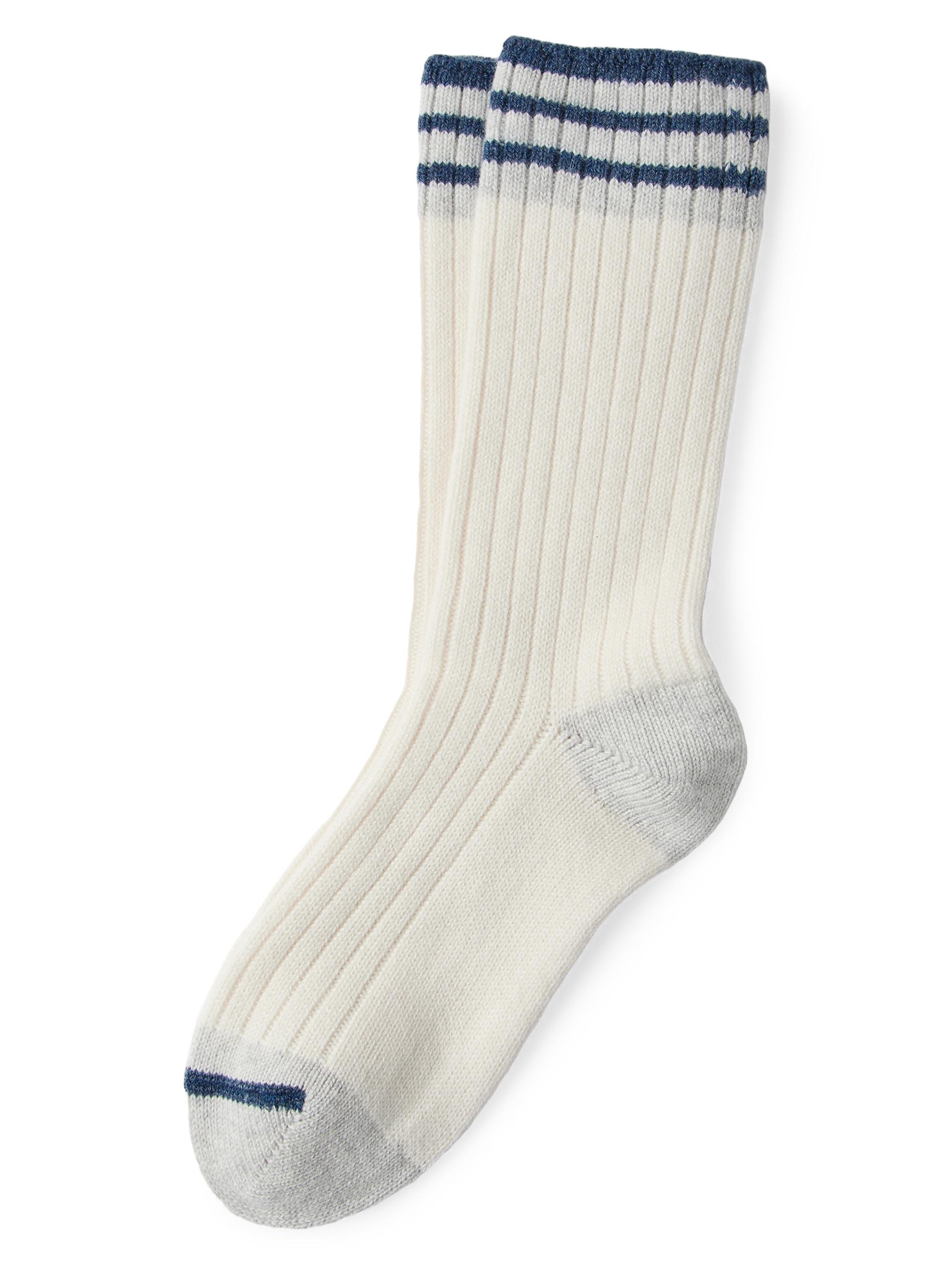 Brunello Cucinelli Men's Cashmere Rib Knit Socks - Natural