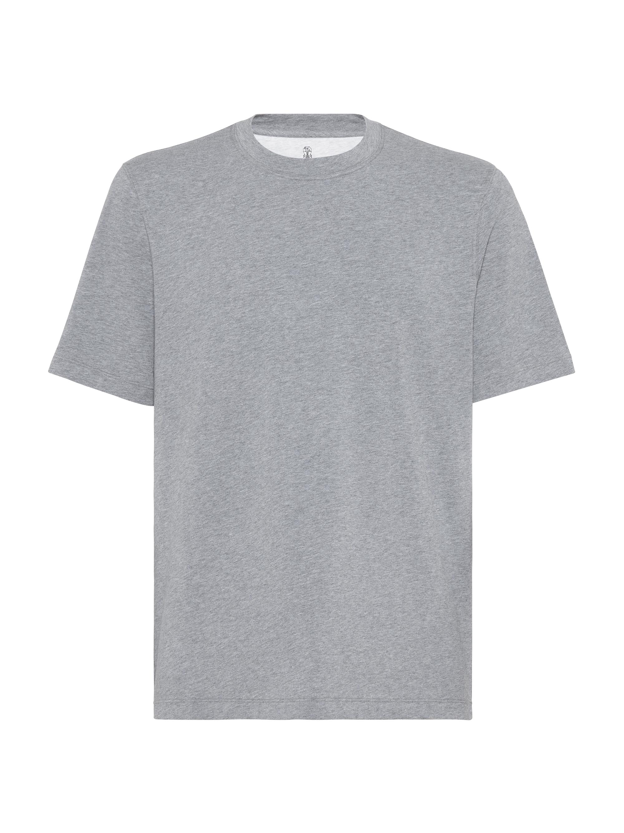 Brunello Cucinelli Men's Cotton Jersey Crew Neck T-Shirt - White
