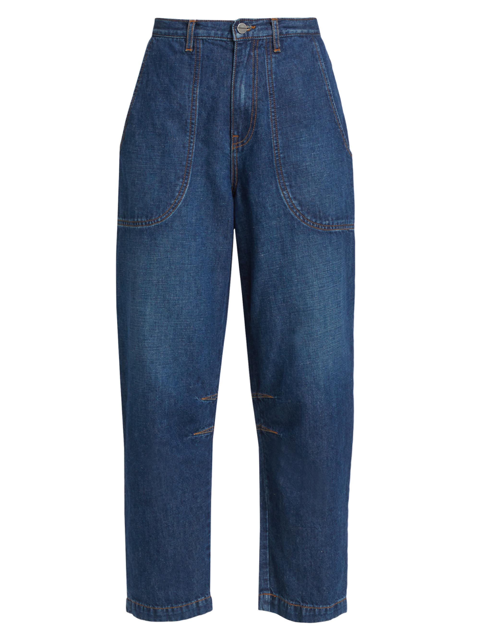 TWP Women's Jetties Beach Crop Pants - Dark Wash