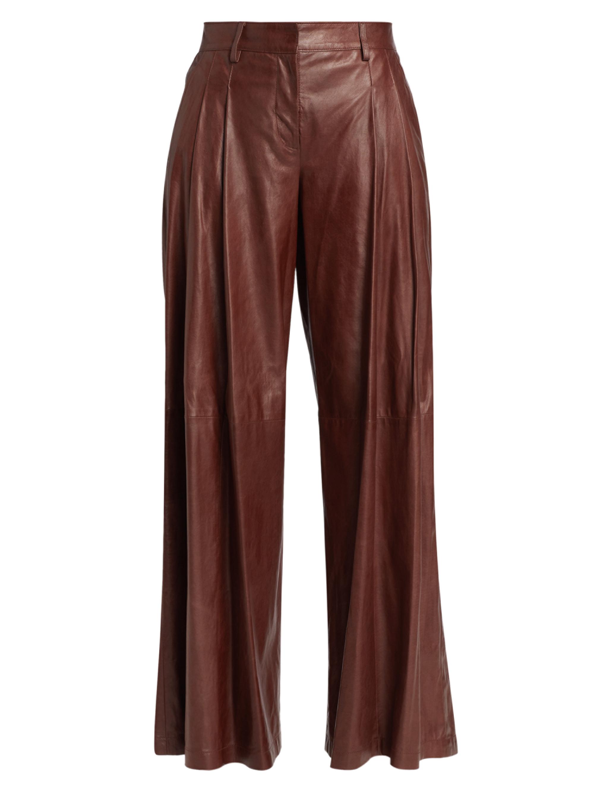 TWP Didi Leather Wide-Leg Pants | Saks Fifth Avenue