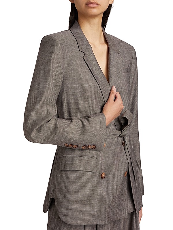 Shop TWP Wool-Blend Tie-Waist Smoking Jacket | Saks Fifth Avenue Shop TWP Wool-Blend Tie-Waist Smoking Jacket | Saks Fifth Avenue