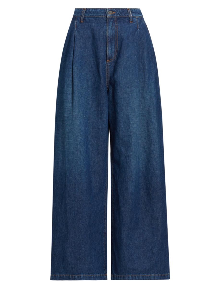 TWP Greene St Cotton-Linen Wide-Leg Pants | Saks Fifth Avenue