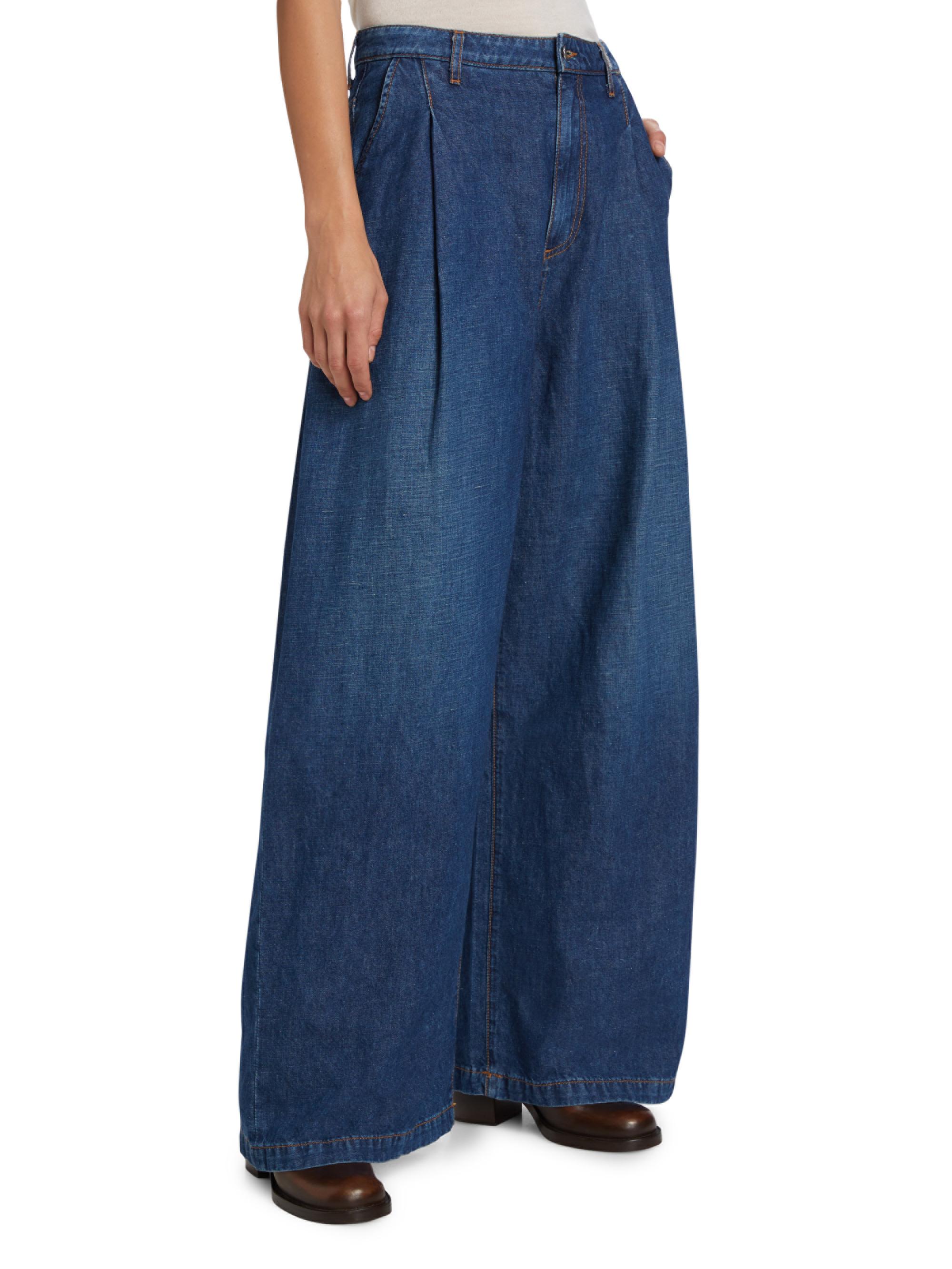 TWP Greene St Cotton-Linen Wide-Leg Pants | Saks Fifth Avenue