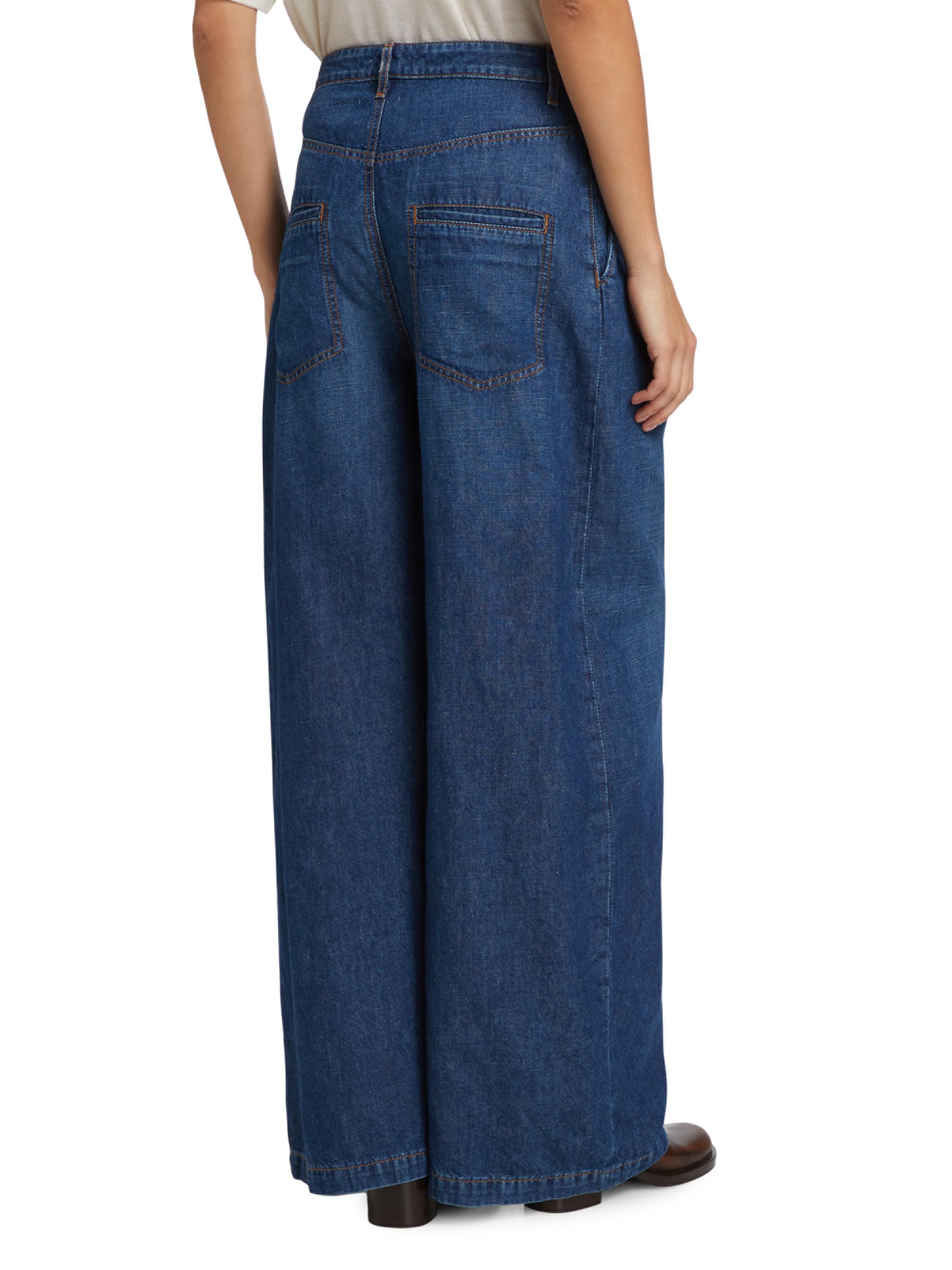 TWP Greene St Cotton-Linen Wide-Leg Pants | Saks Fifth Avenue