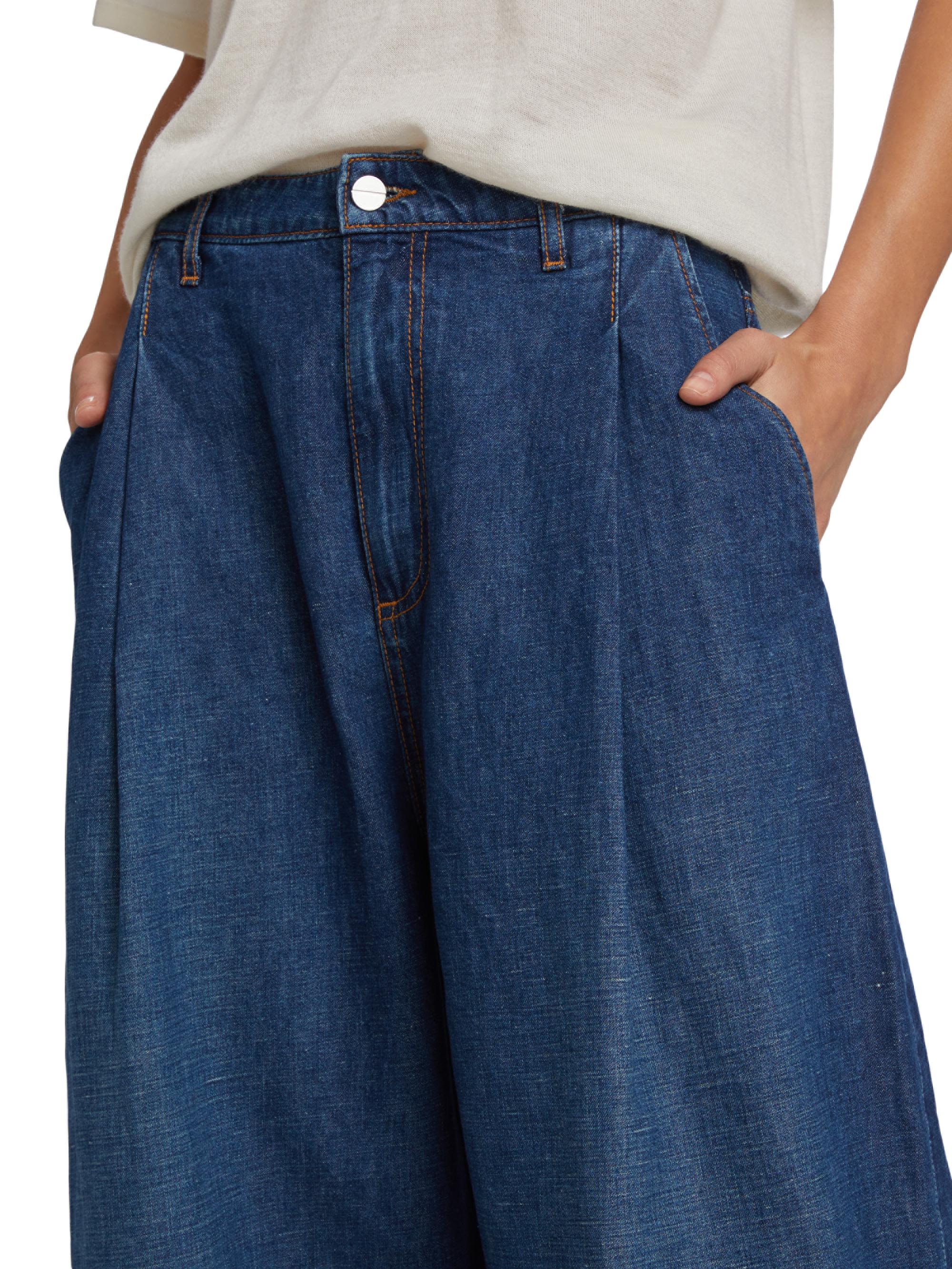 TWP Greene St Cotton-Linen Wide-Leg Pants | Saks Fifth Avenue