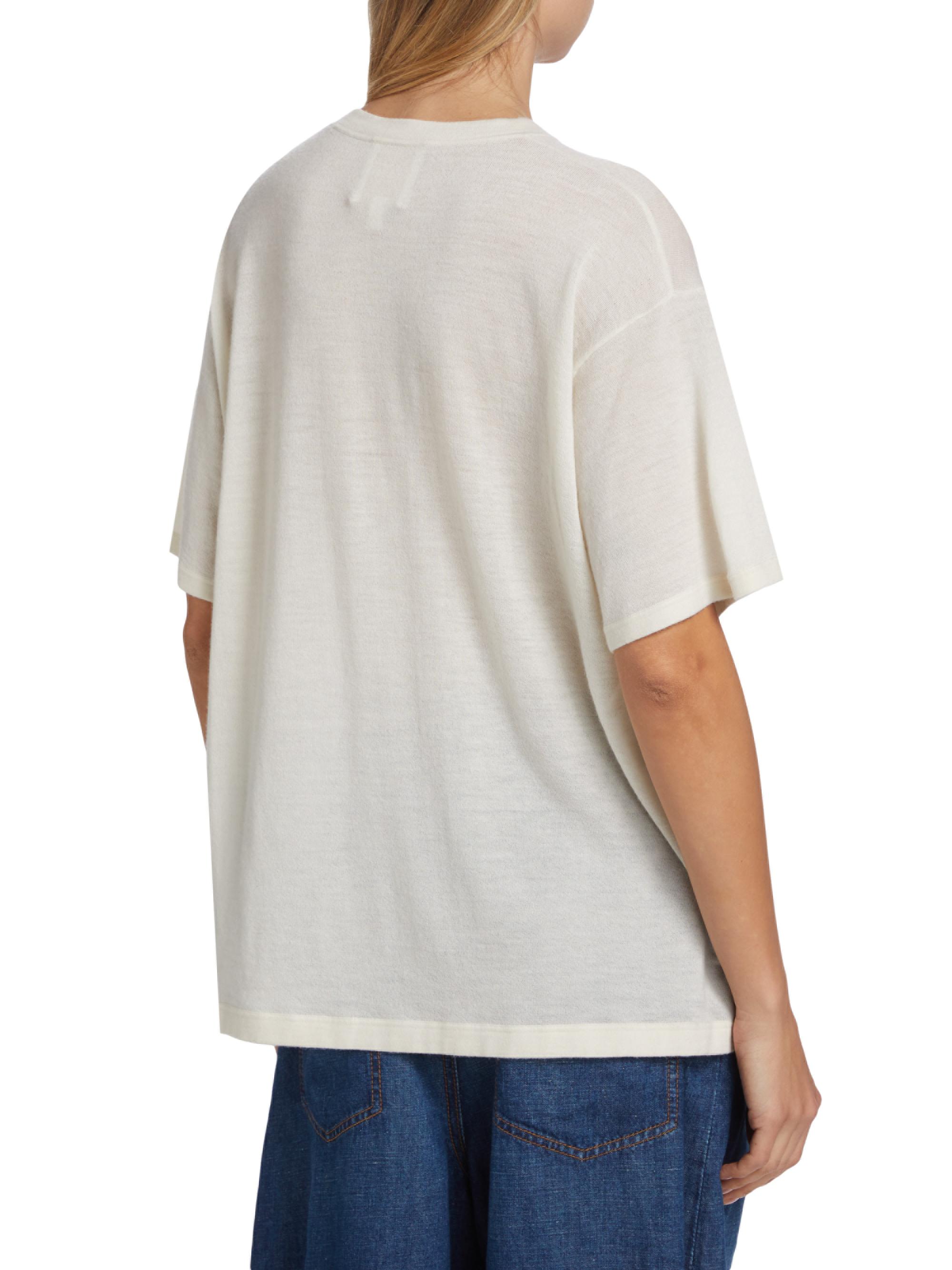 TWP Big Boy Cashmere T-Shirt | Saks Fifth Avenue